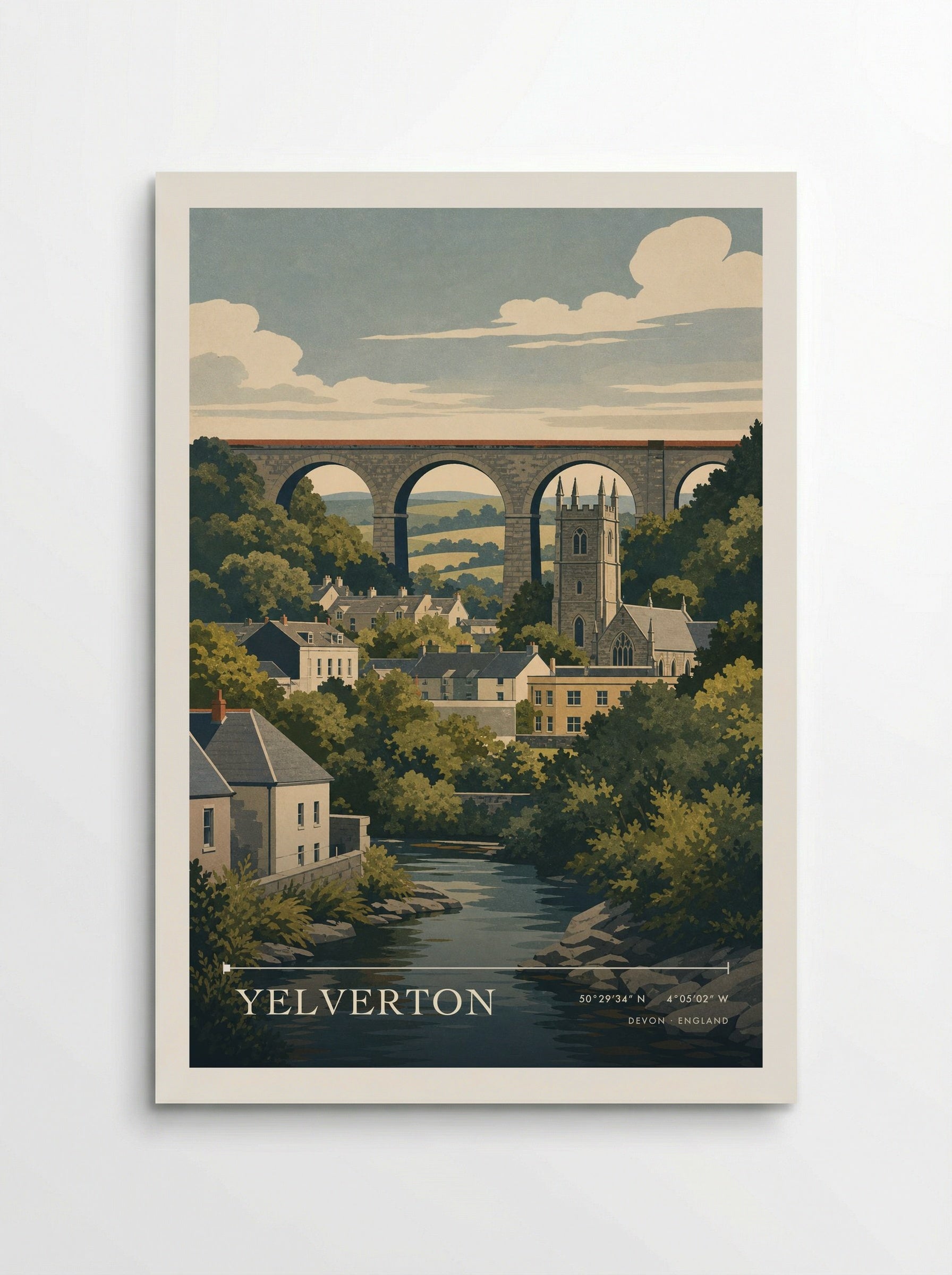 Yelverton Devon England Travel Poster - Poster