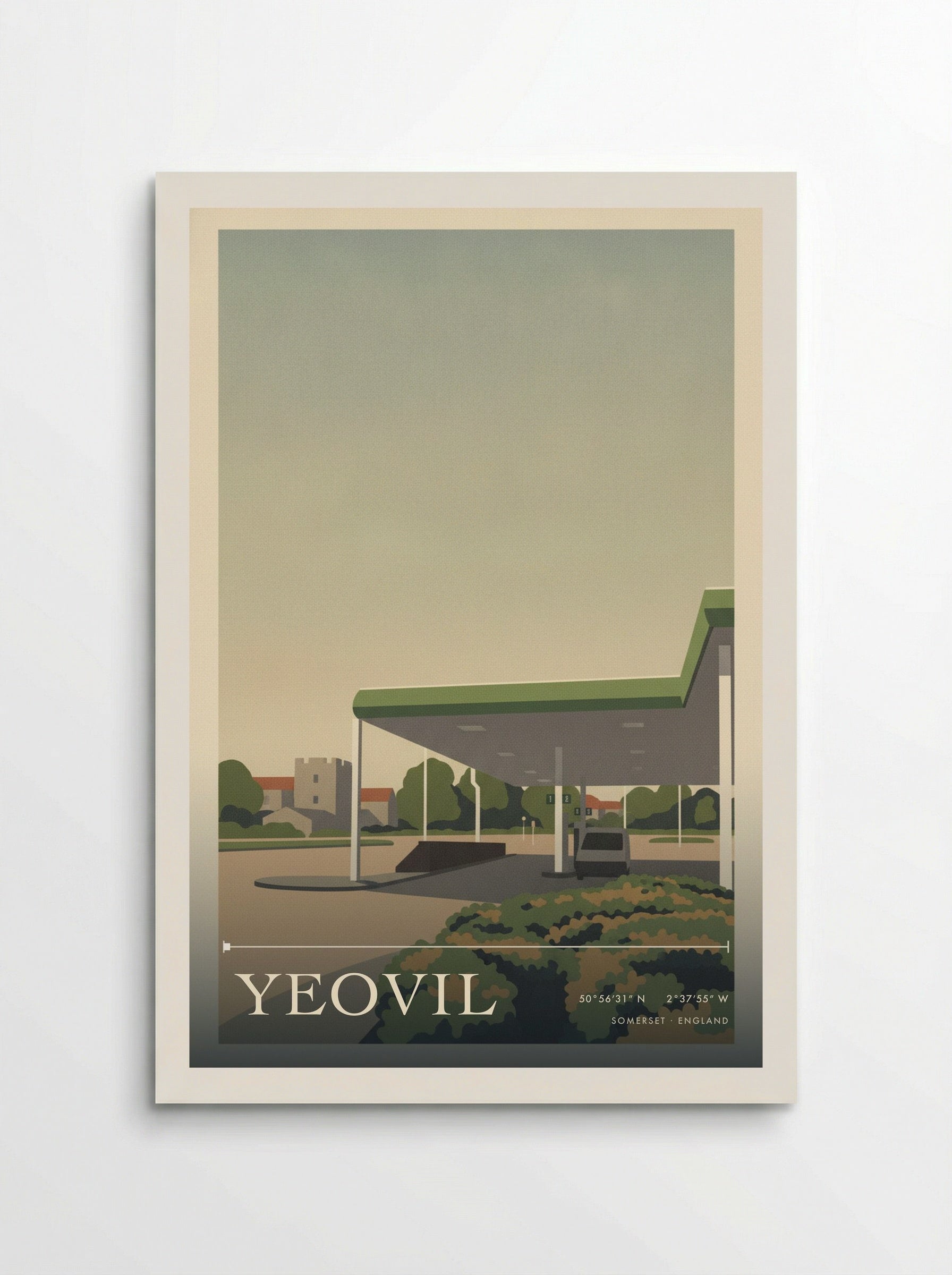Yeovil Somerset England Travel Poster - Poster