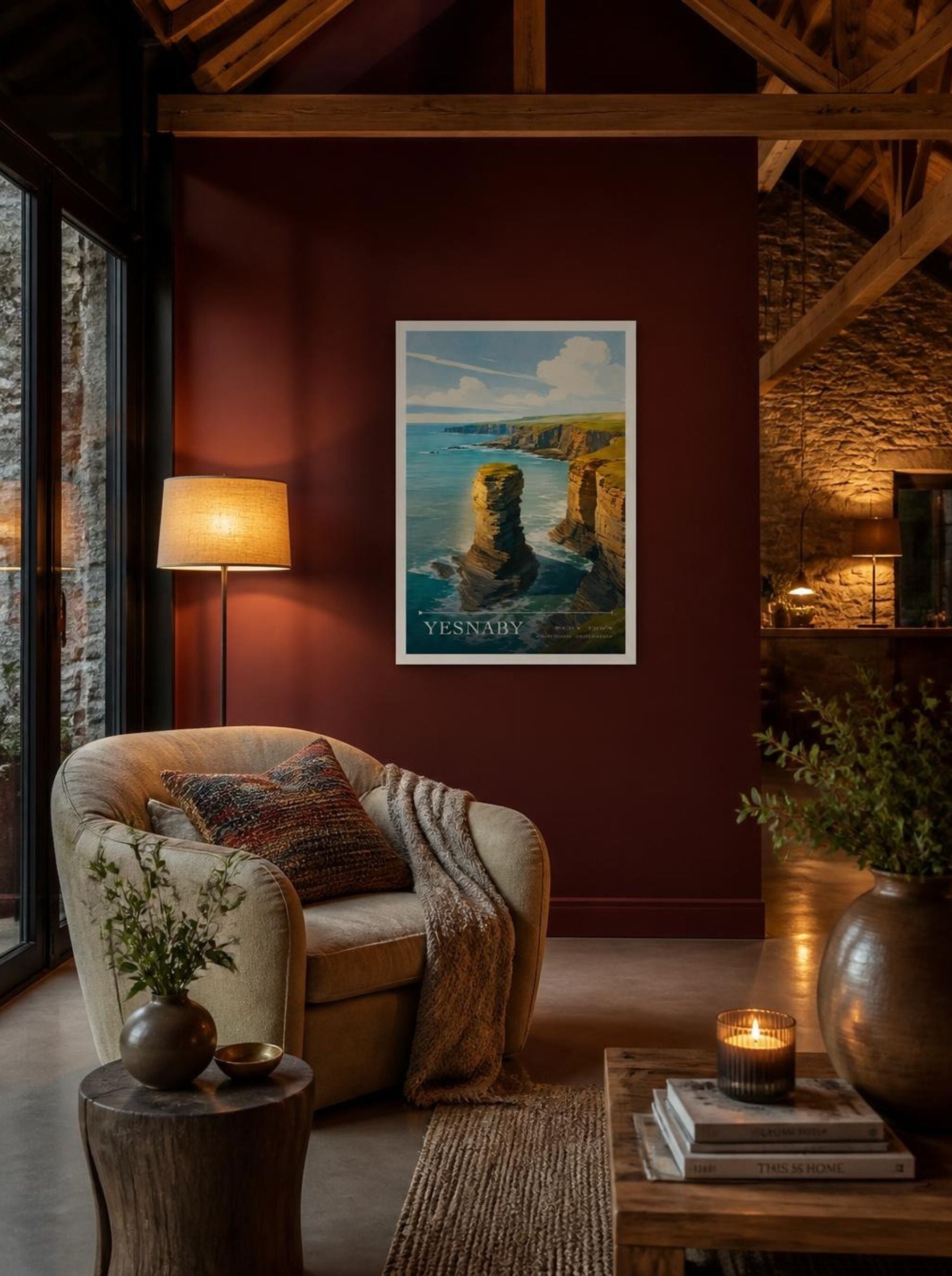 Yesnaby Orkney Islands United Kingdom Travel Poster - Lifestyle