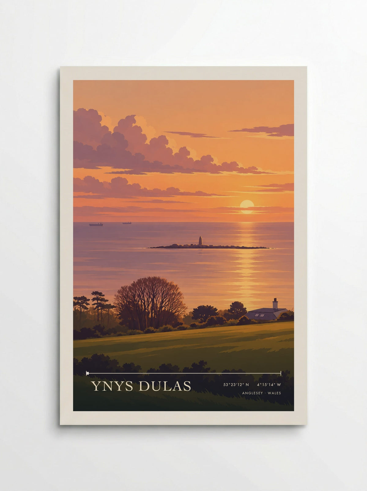 Ynys Dulas, Anglesey | Travel Poster - Poster