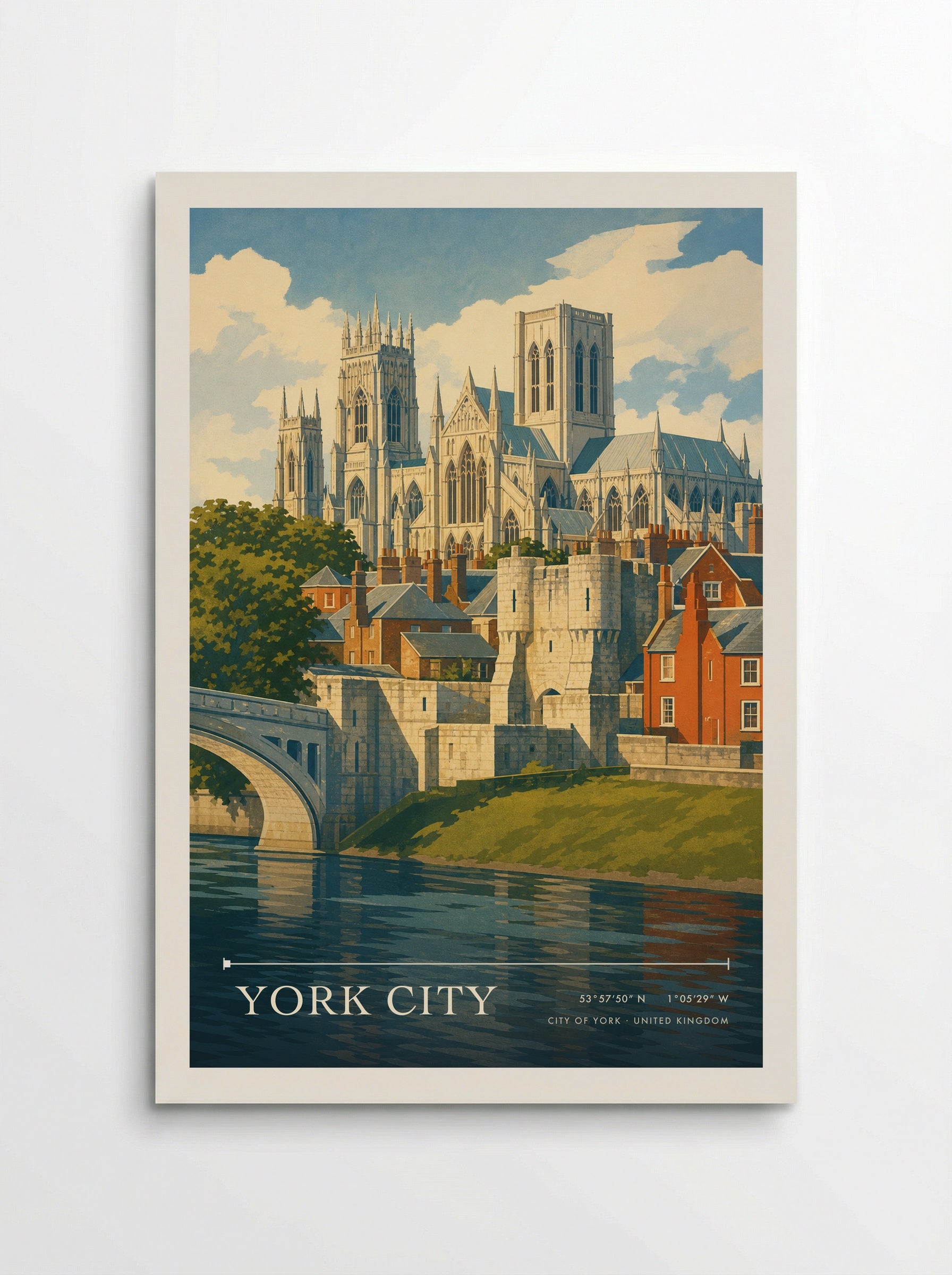 York City City of York United Kingdom Travel Poster - Poster