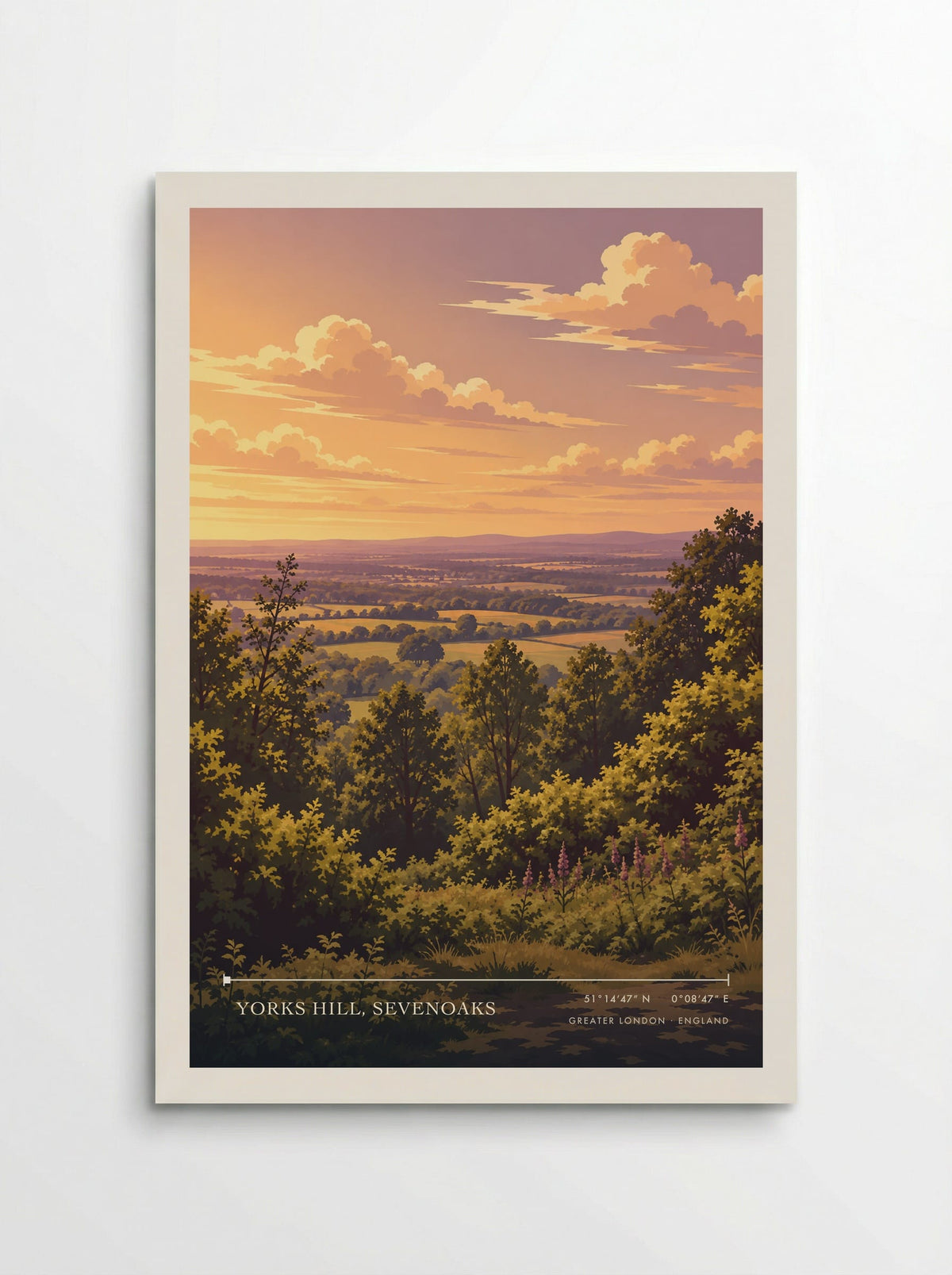 Yorks Hill, Sevenoaks, Greater London | Travel Poster - Poster