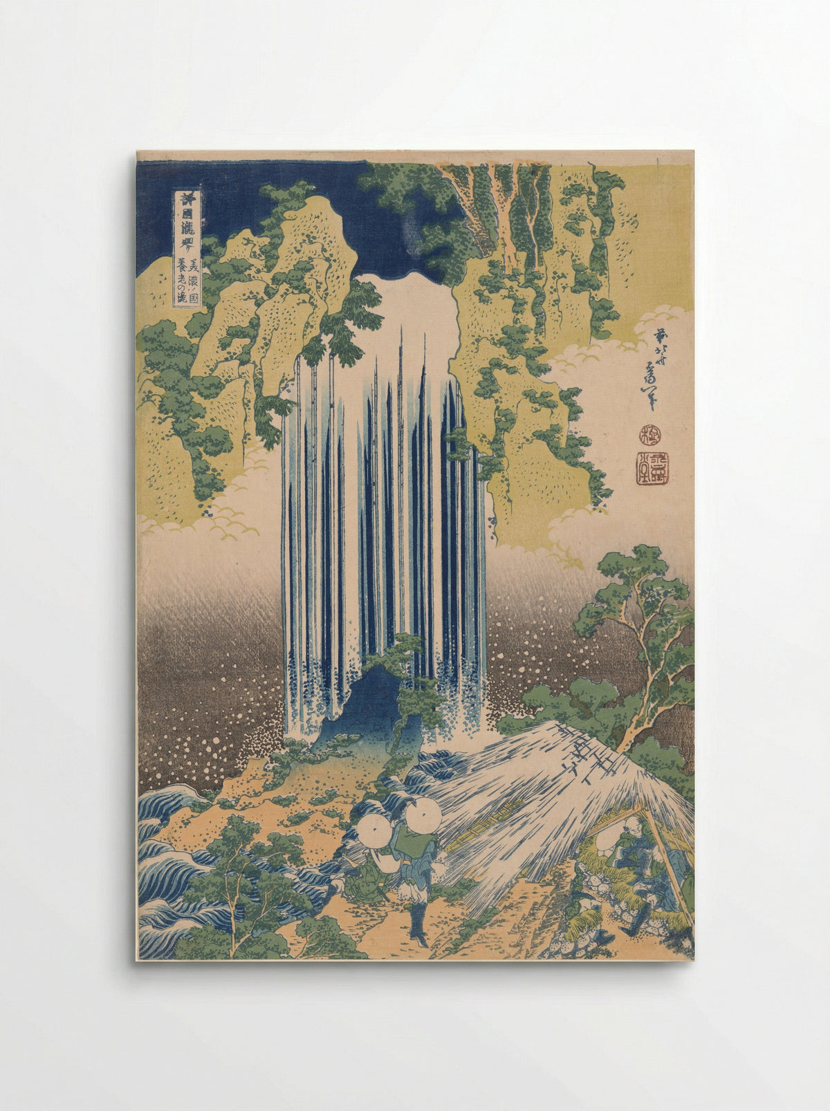 Yoro Falls in Mino Province - Katsushika Hokusai - Poster