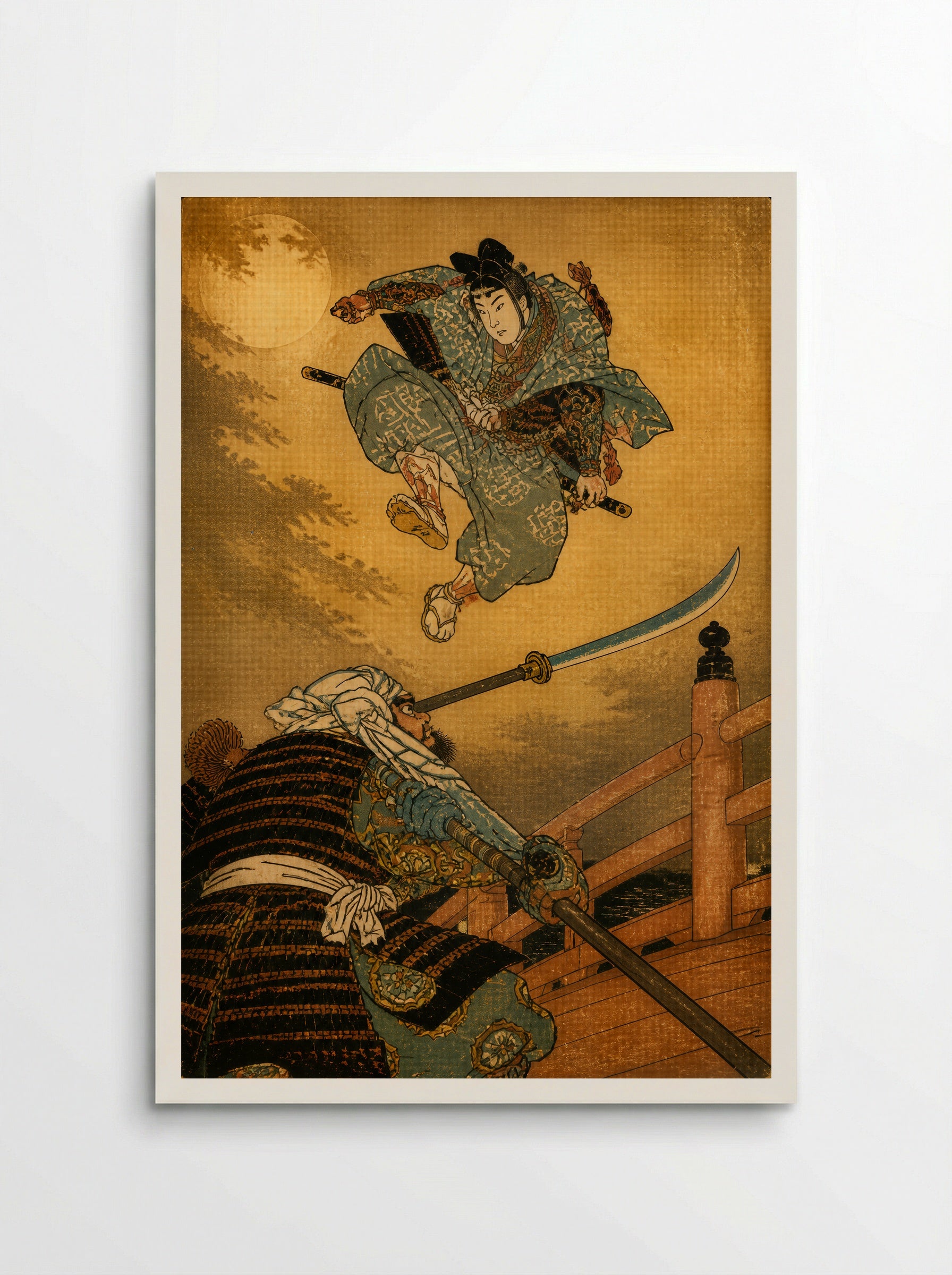 Yoshitsune and Benkei on Gojo Bridge: The Decisive Leap - Poster