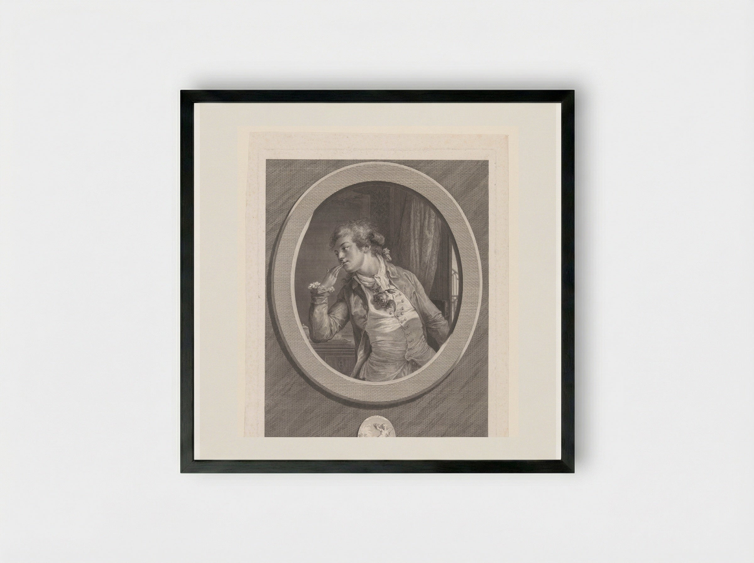 You May Count on My Oaths - Augustin de Saint-Aubin - Framed Print Black