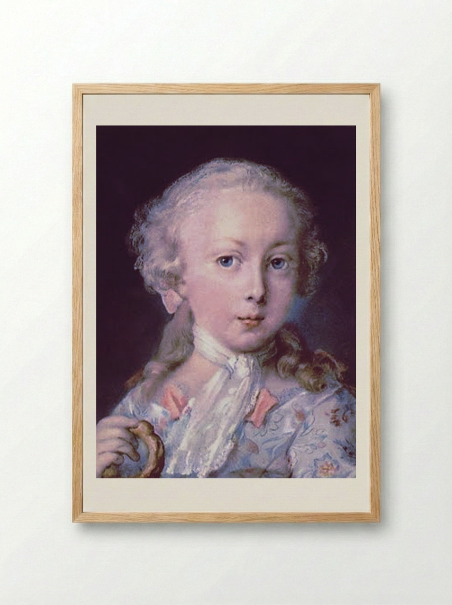 Young Child of the Le Blond Family - Rosalba Carriera - Framed Print Wood