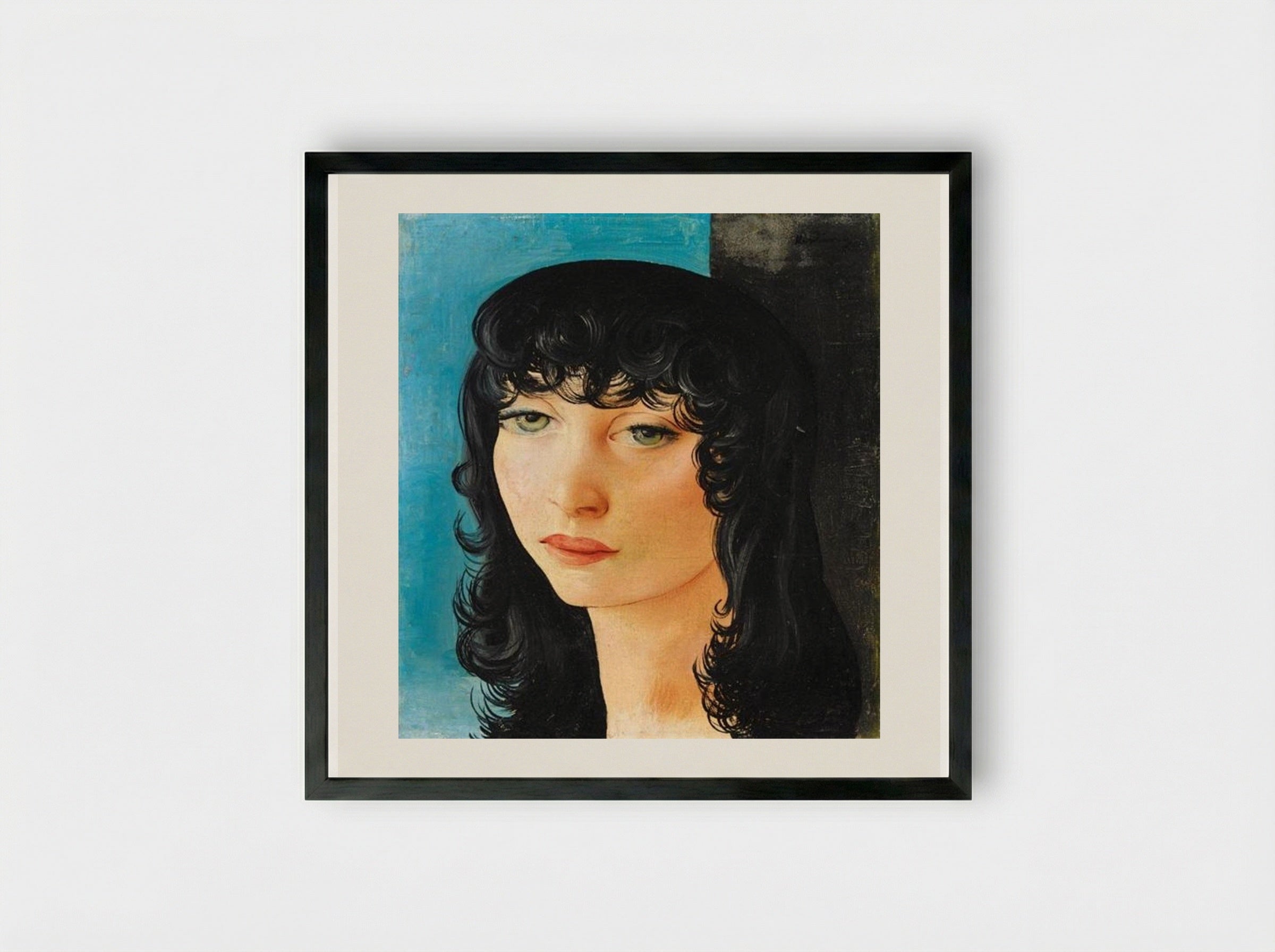 Young Dutch Woman - Moïse Kisling - Framed Print Black