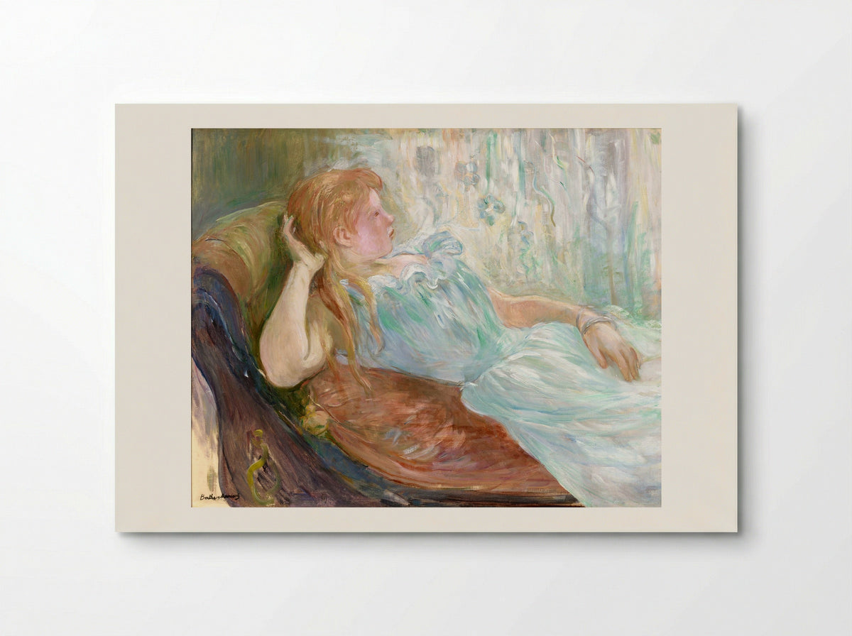 Young Girl Lying Down - Berthe Morisot - Poster