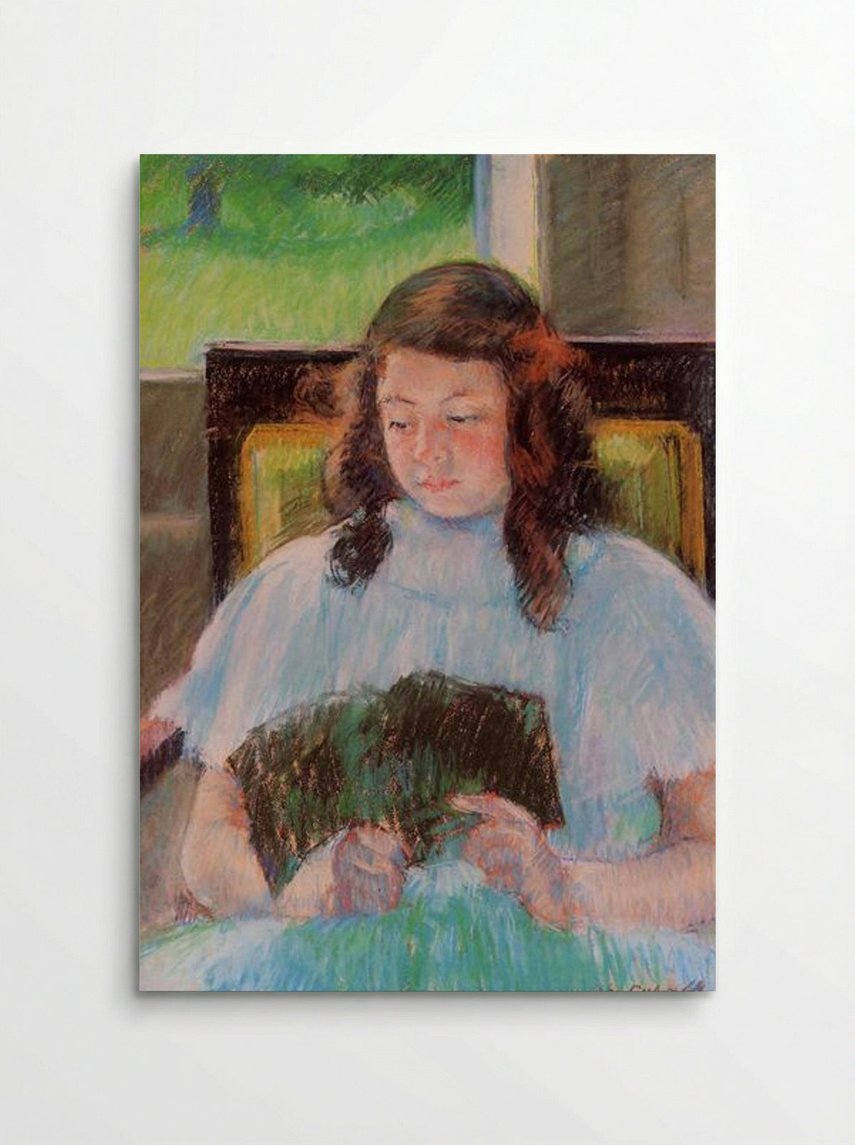 Young Girl Reading - Mary Cassatt - Poster