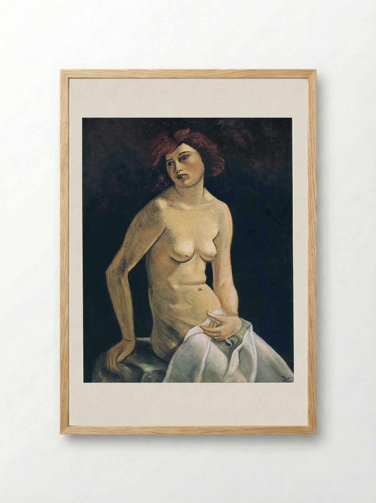 Young Girl - André Derain - Framed Print Wood