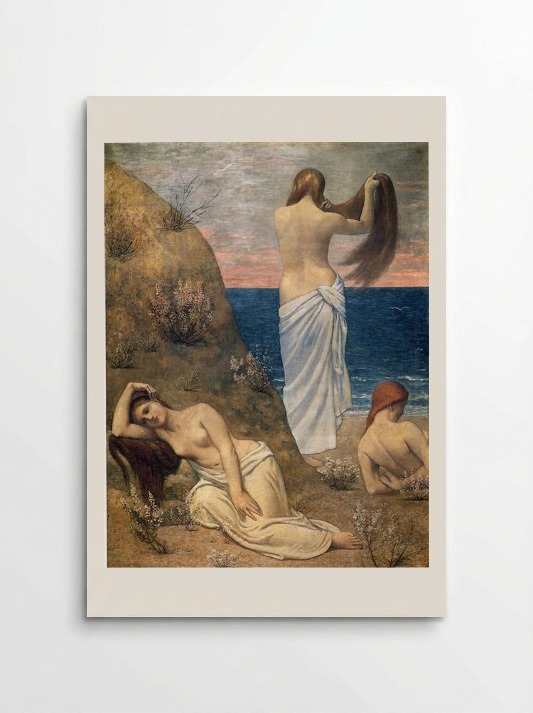 Young Girls on the Edge of the Sea - Pierre Puvis de Chavannes - Poster