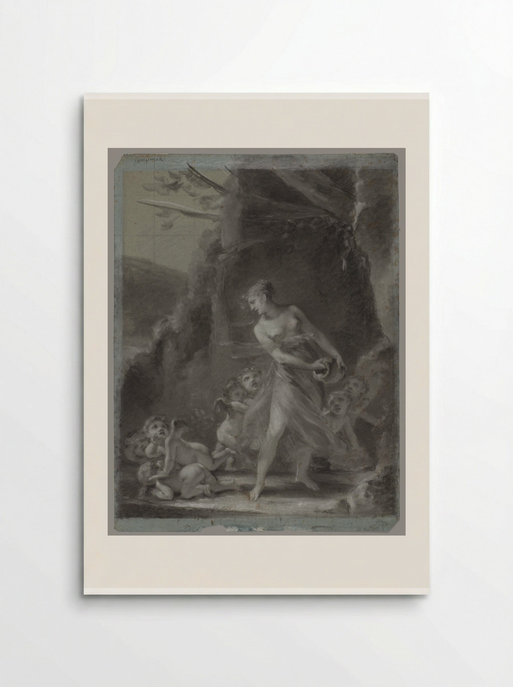 Young Nymph Teased by Cupids - Pierre-Paul Prud'hon - Poster