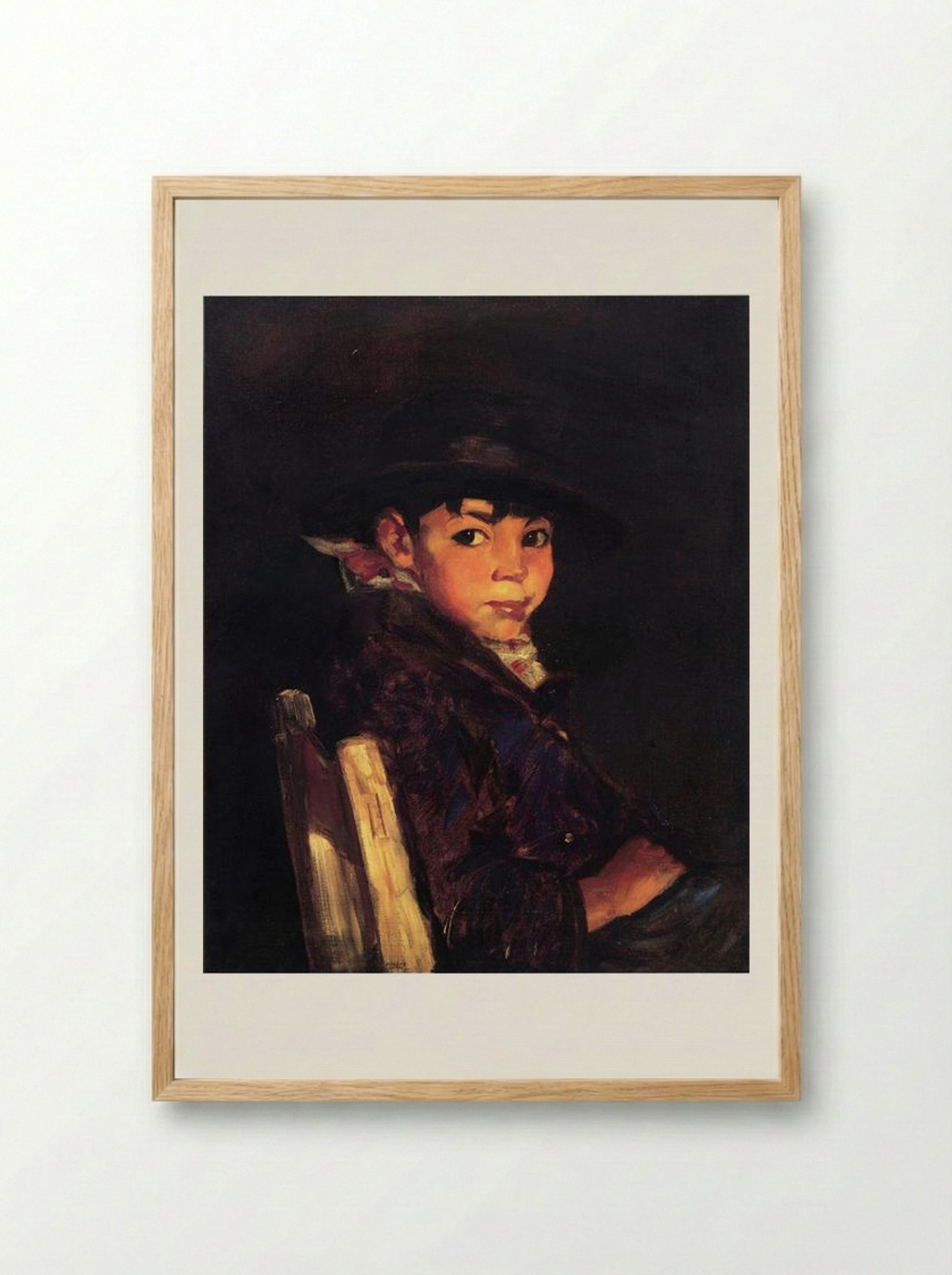 Young Sport (Francisco) - Robert Henri - Framed Print Wood