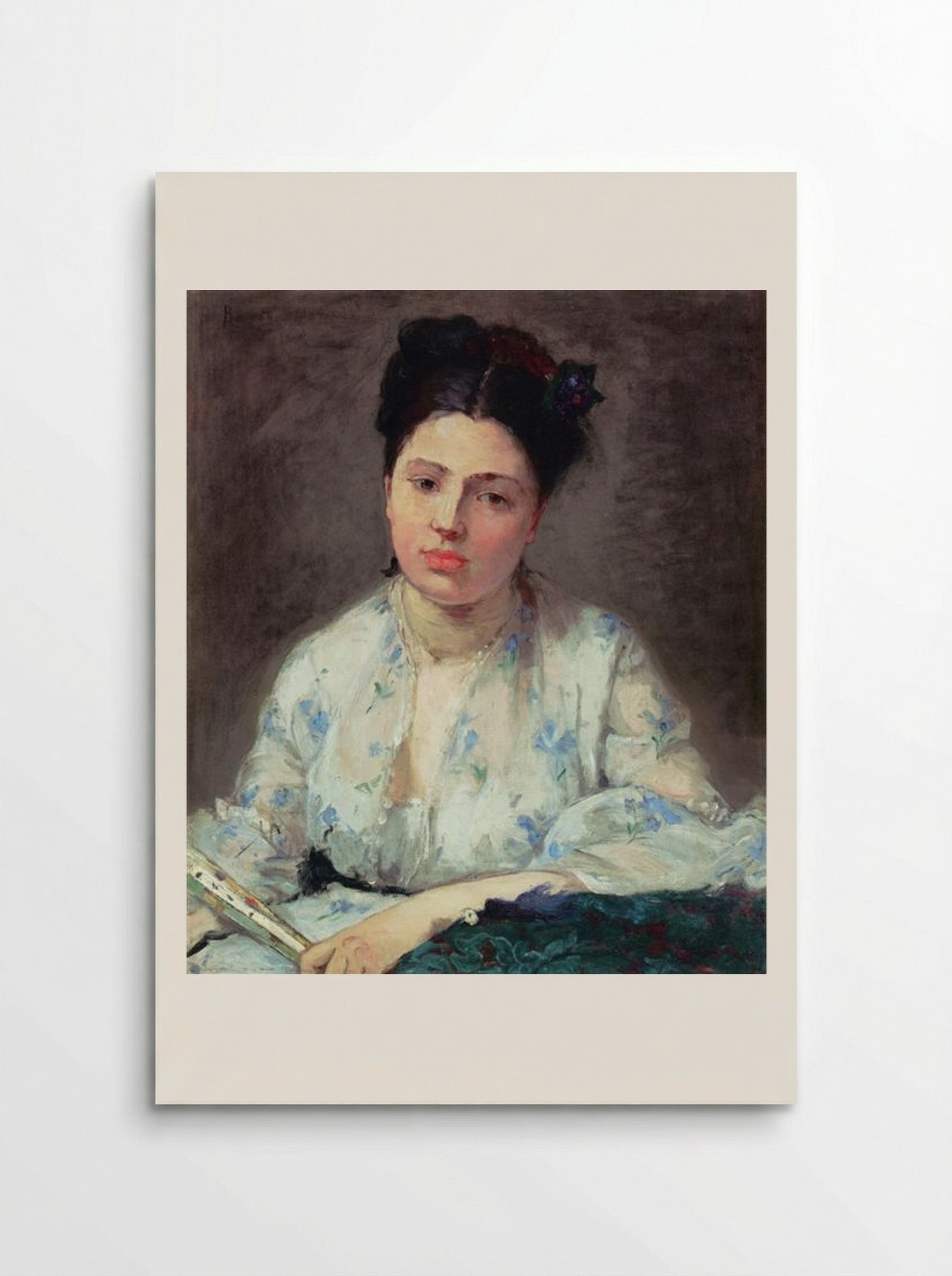 Young Woman Leaning - Berthe Morisot - Poster