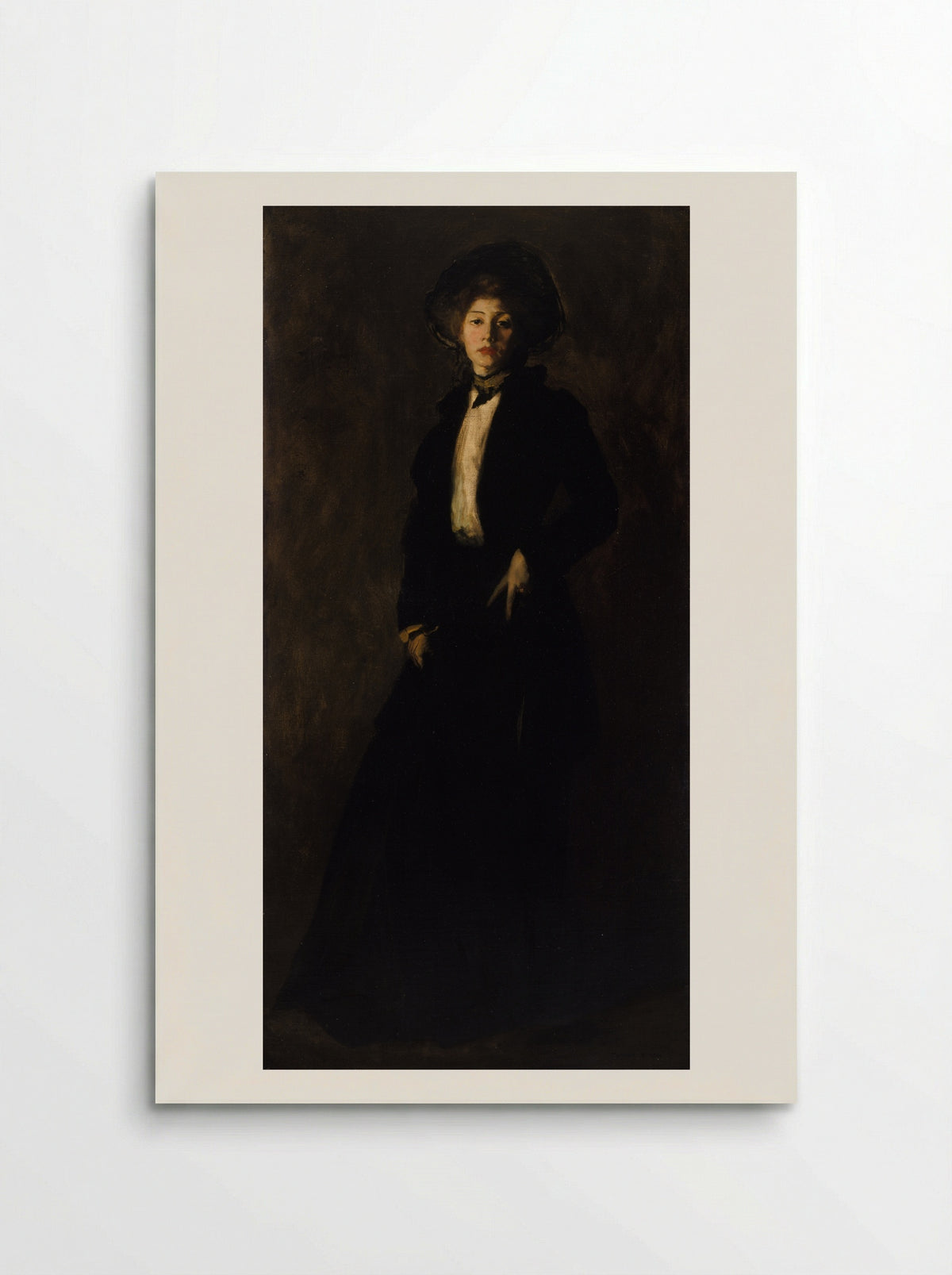 Young Woman in Black - Robert Henri - Poster