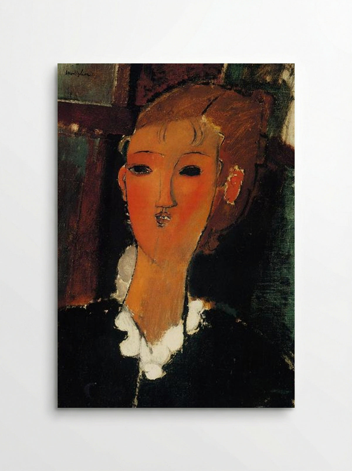 Young Woman in a Small Ruff - Amedeo Modigliani - Poster