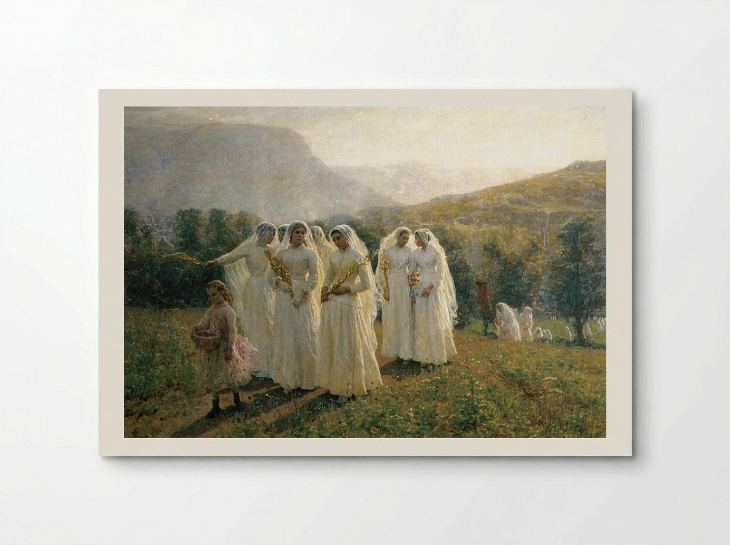 Young Women Going to a Procession - Jules Breton - Poster