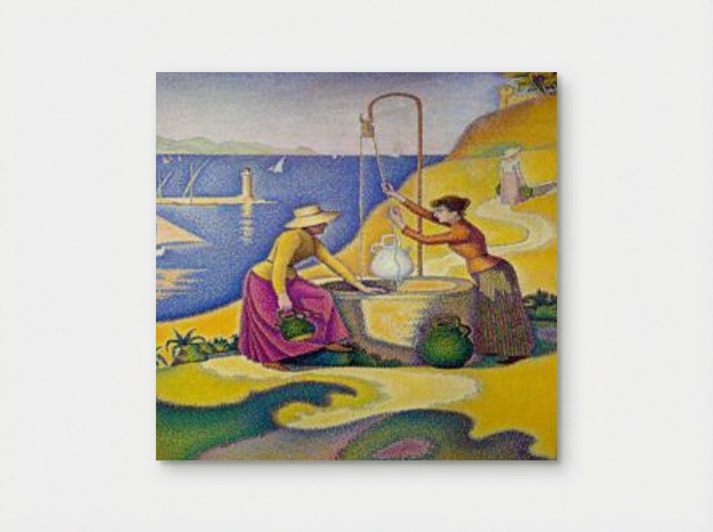 Young Women of Provence at the Well - Paul Signac - Poster