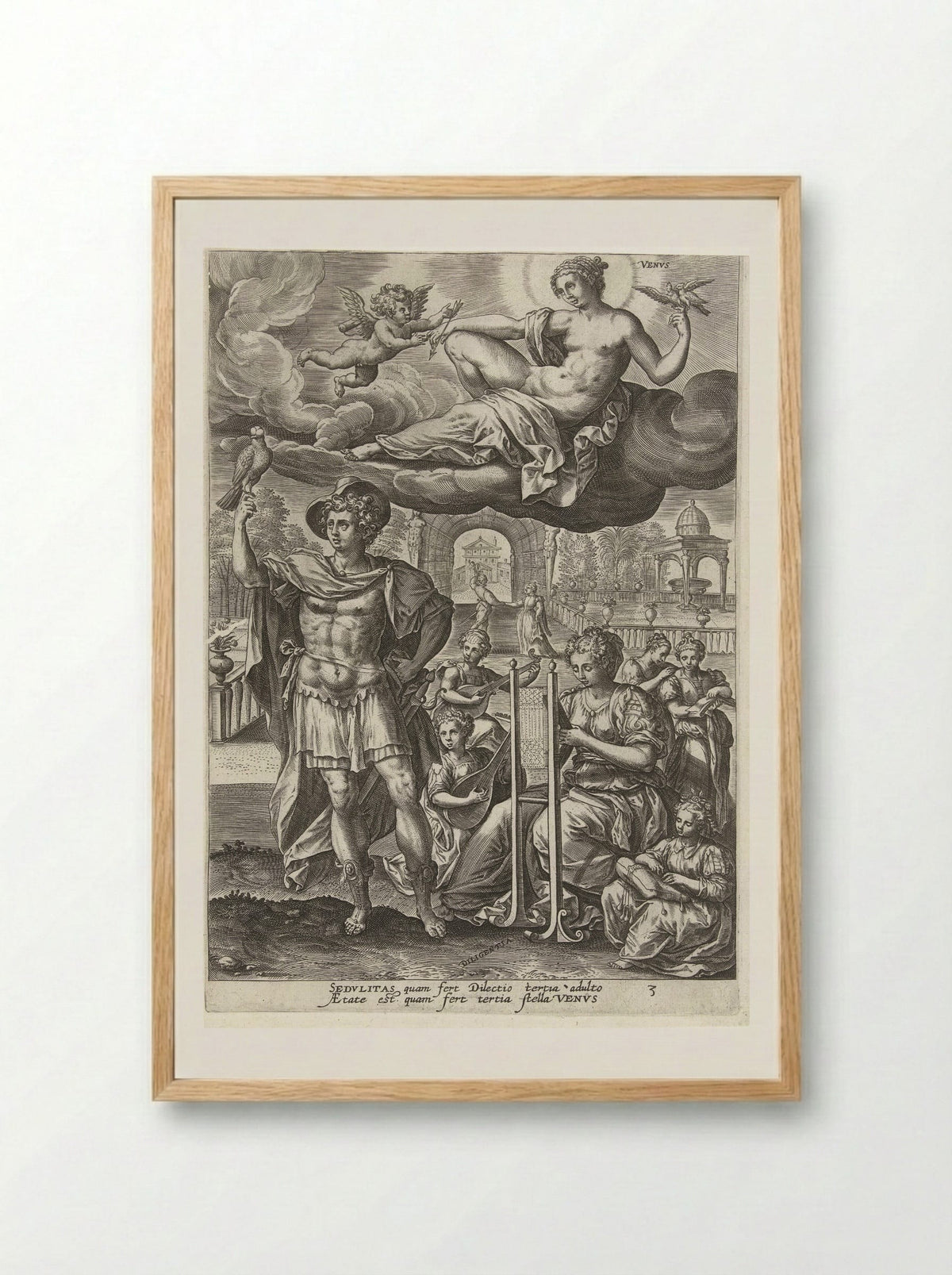 Youth Under the Influence of Venus - Gerard de Jode - Framed Print Wood