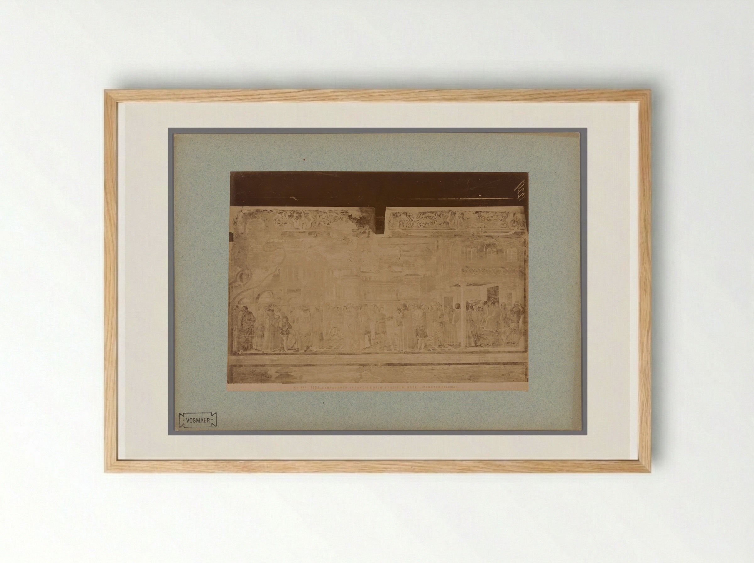 Youth and First Miracles of Moses - Fratelli Alinari - Framed Print Wood