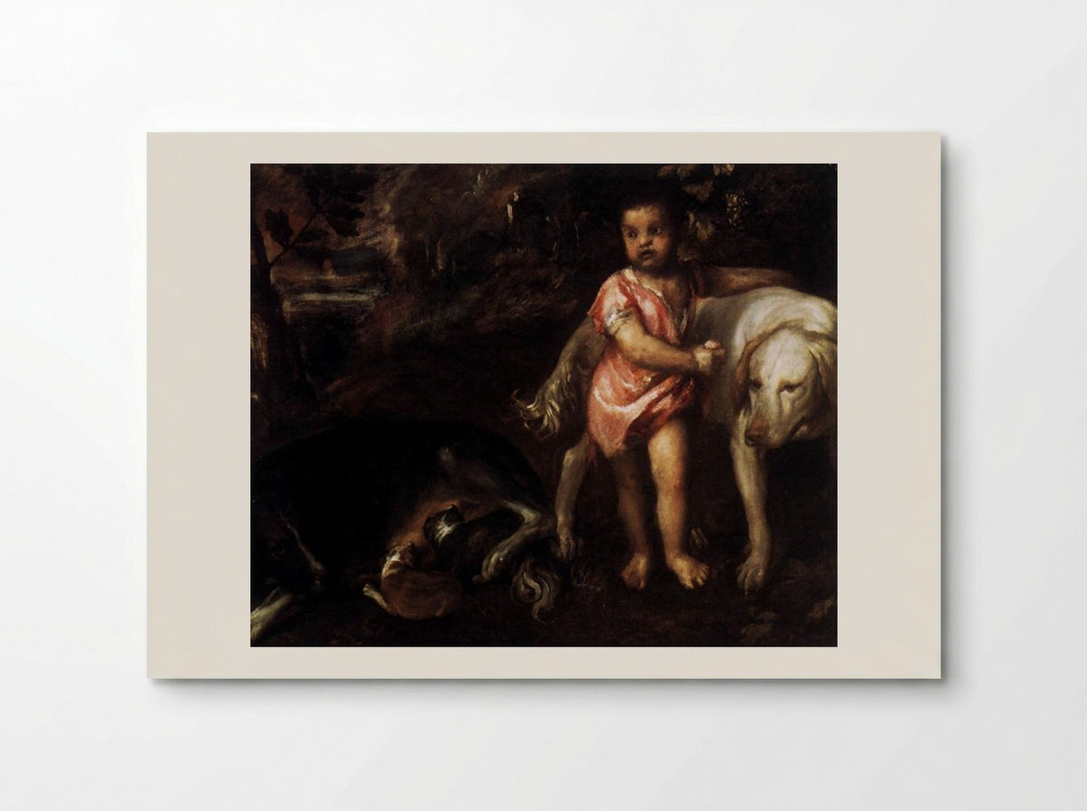 Youth with Dogs - Titian - Poster