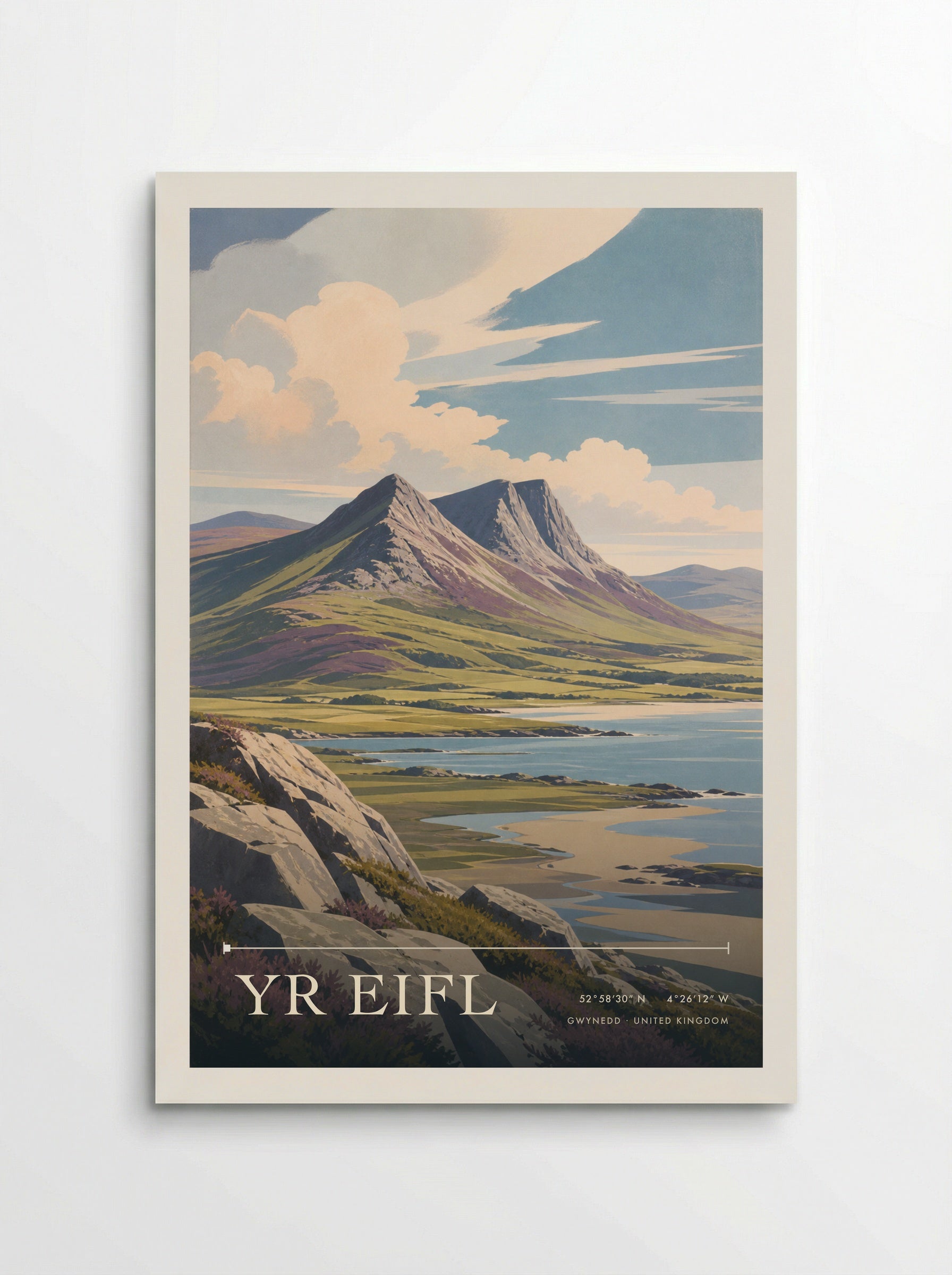 Yr Eifl Gwynedd United Kingdom Travel Poster - Poster