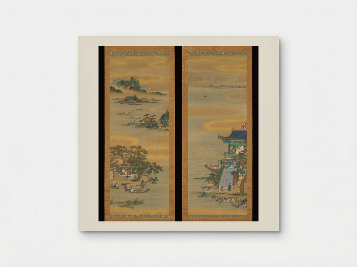 Yueyang Pavilion - Kanō Isen'in Naganobu - Poster