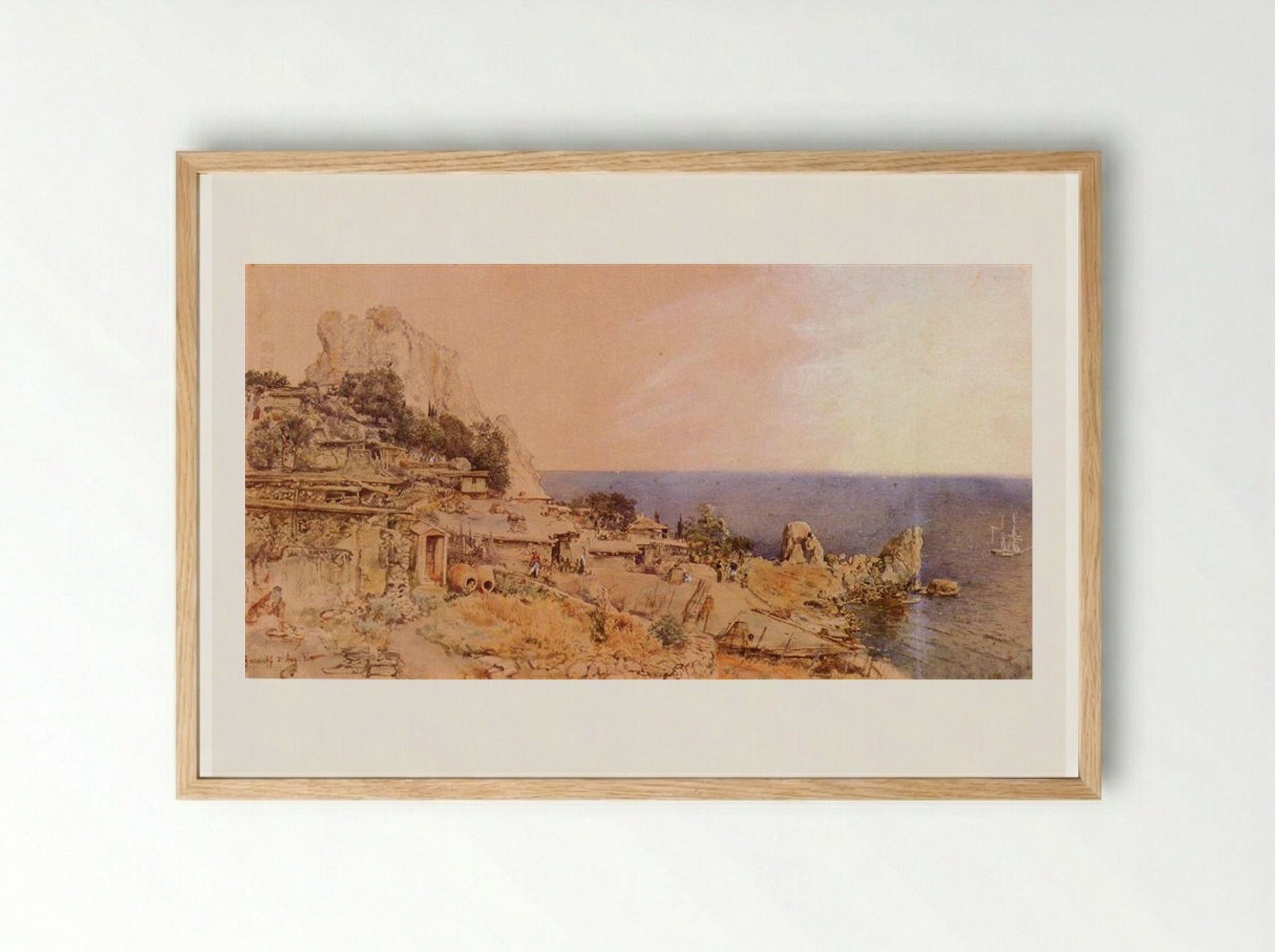 Yursuff - Rudolf von Alt - Framed Print Wood
