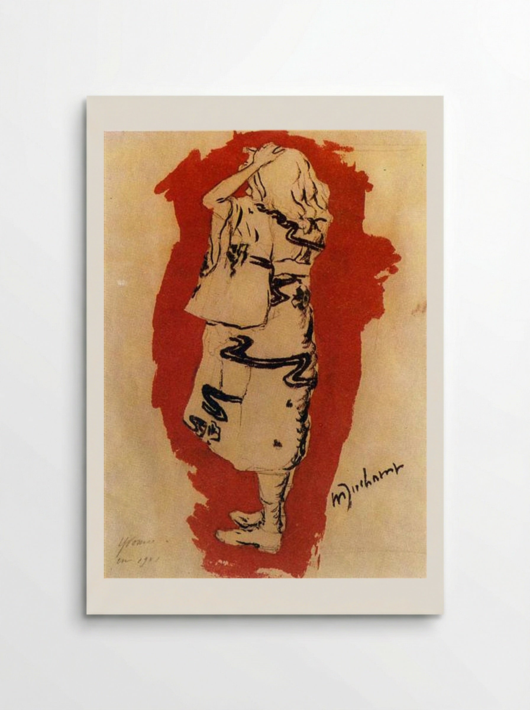 Yvonne (in kimono) - Marcel Duchamp - Poster