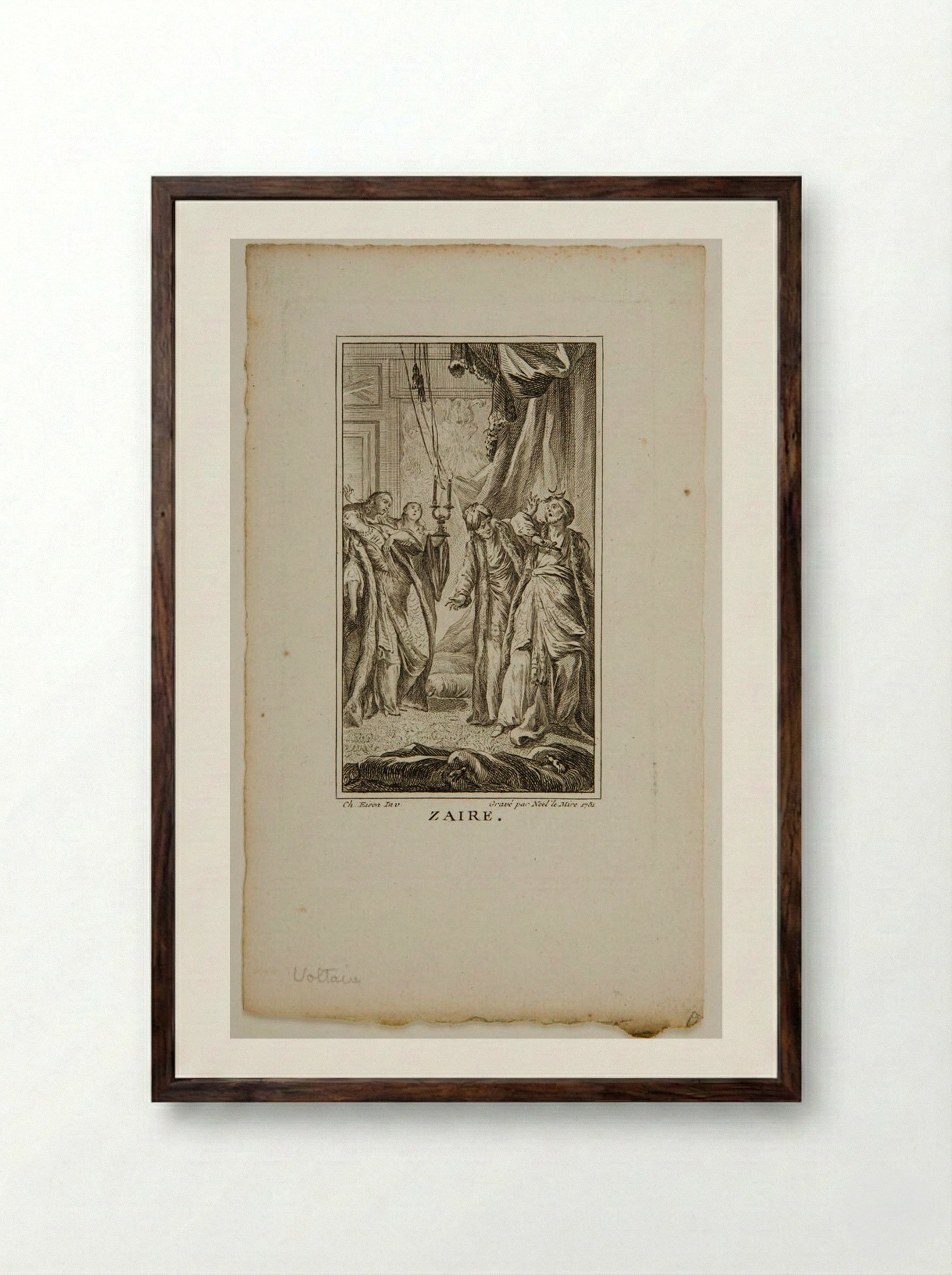 Zaire - Noël Le Mire - Framed Print Dark Wood