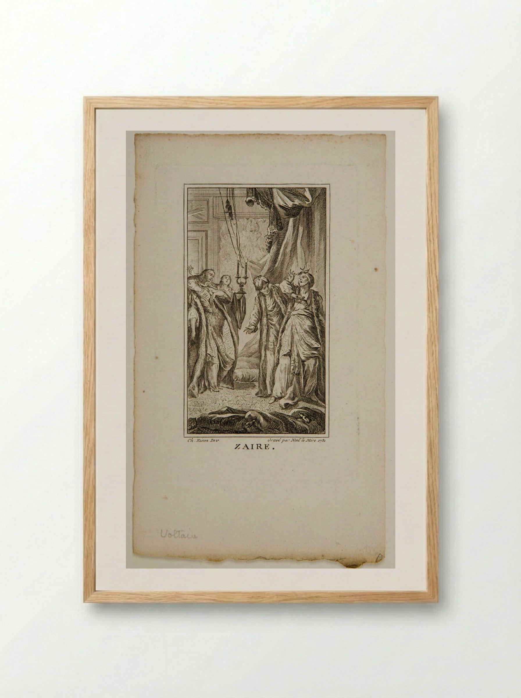 Zaire - Noël Le Mire - Framed Print Wood
