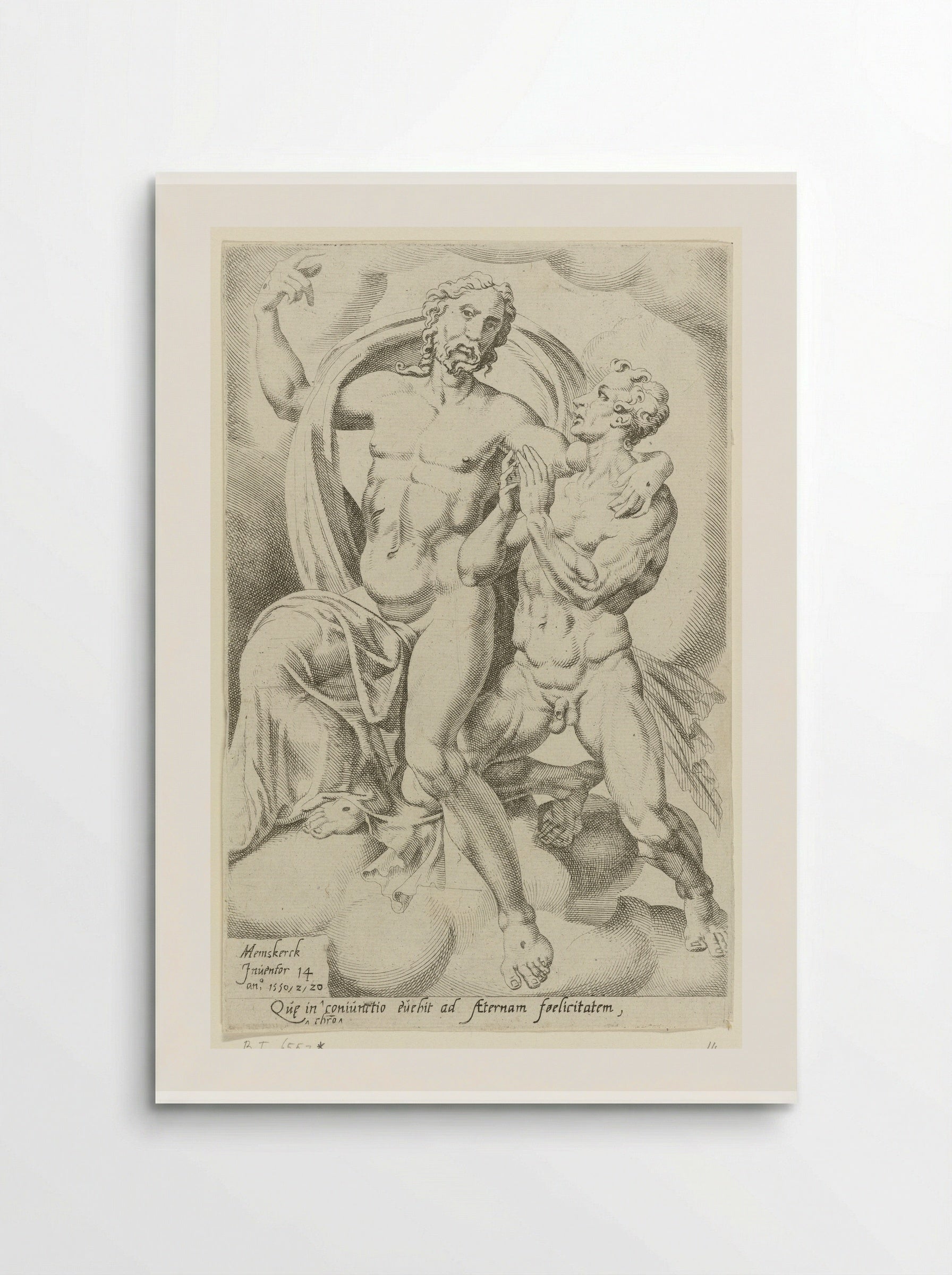 Zaligheid wordt bereikt door een te worden met Christus - Dirck Volckertsz. Coornhert - Poster