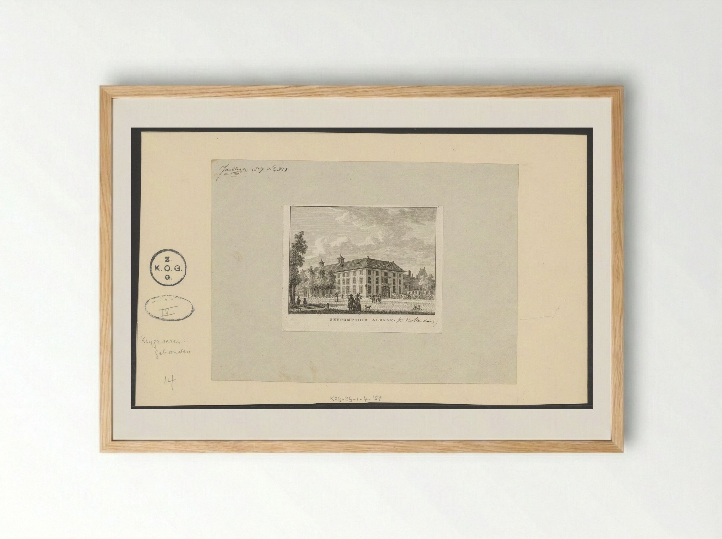 Zeecomptoir aldaar - Carel Frederik Bendorp (I) - Framed Print Wood