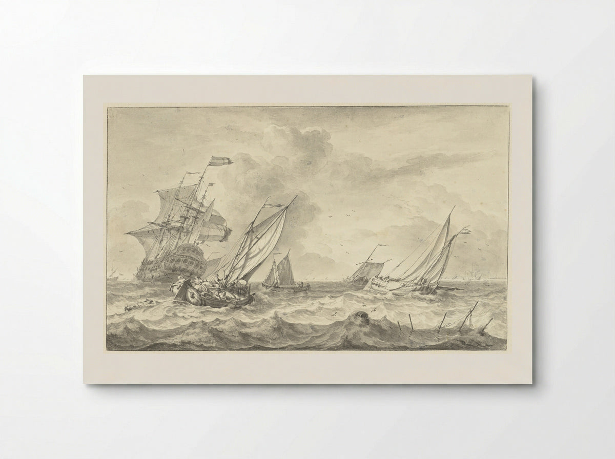 Zeegezicht - Hendrik Rietschoof - Poster