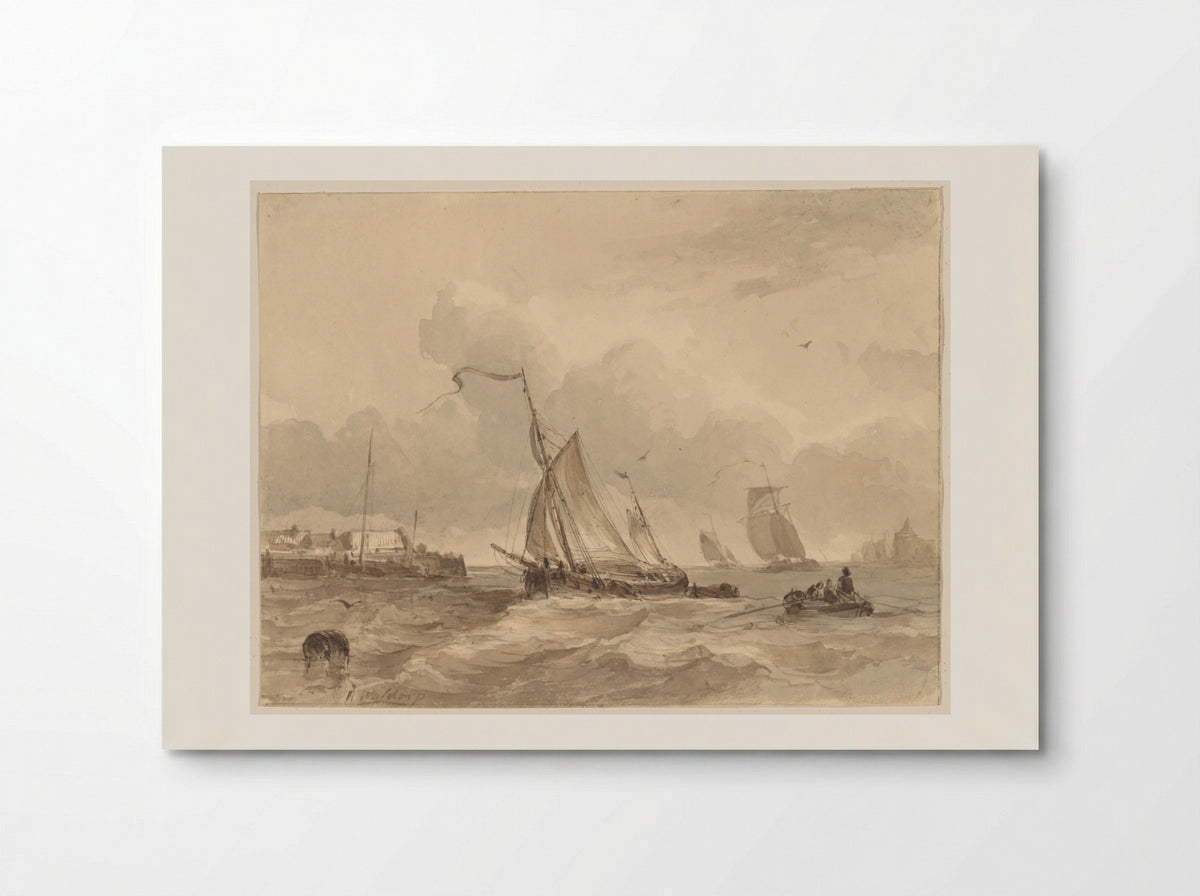 Zeehaven - Antonie Waldorp - Poster