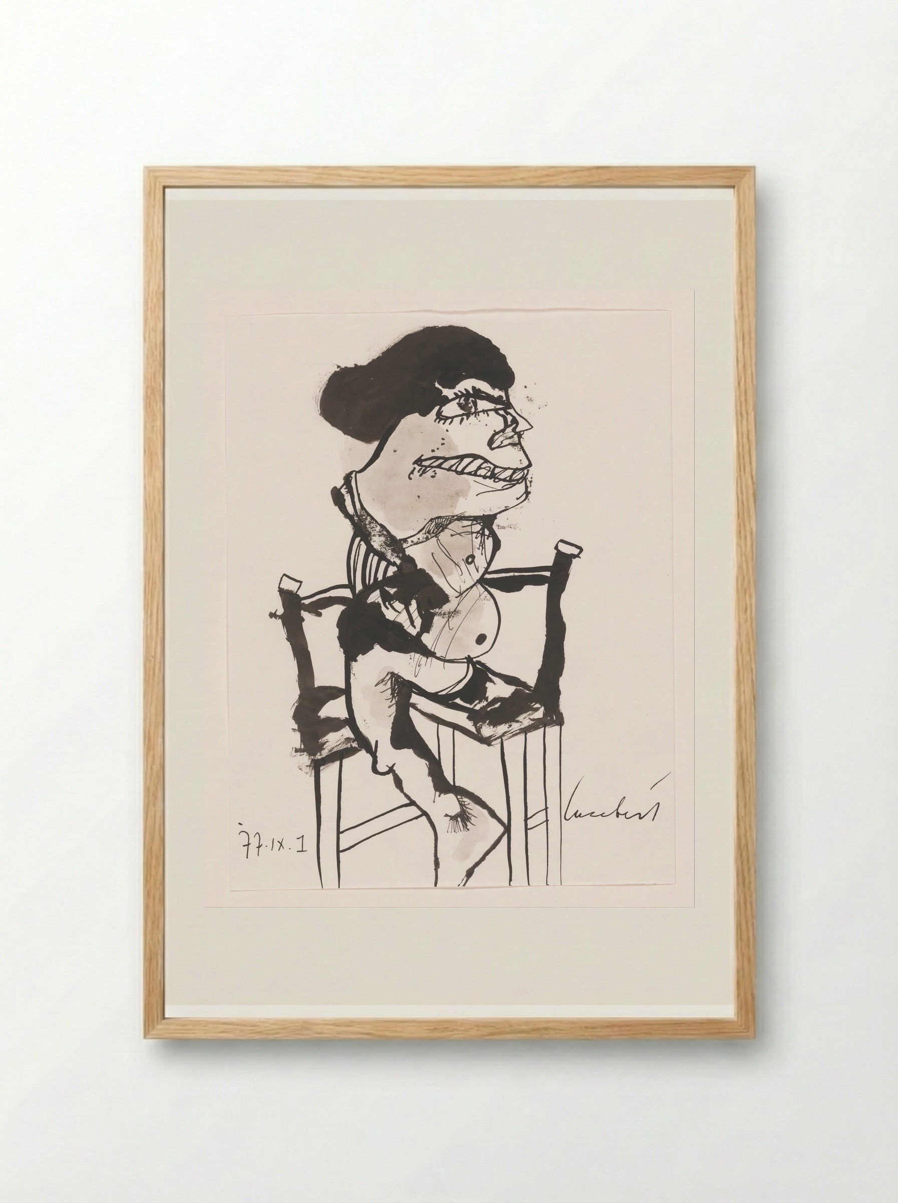 Zeemeermin - Lucebert - Framed Print Wood