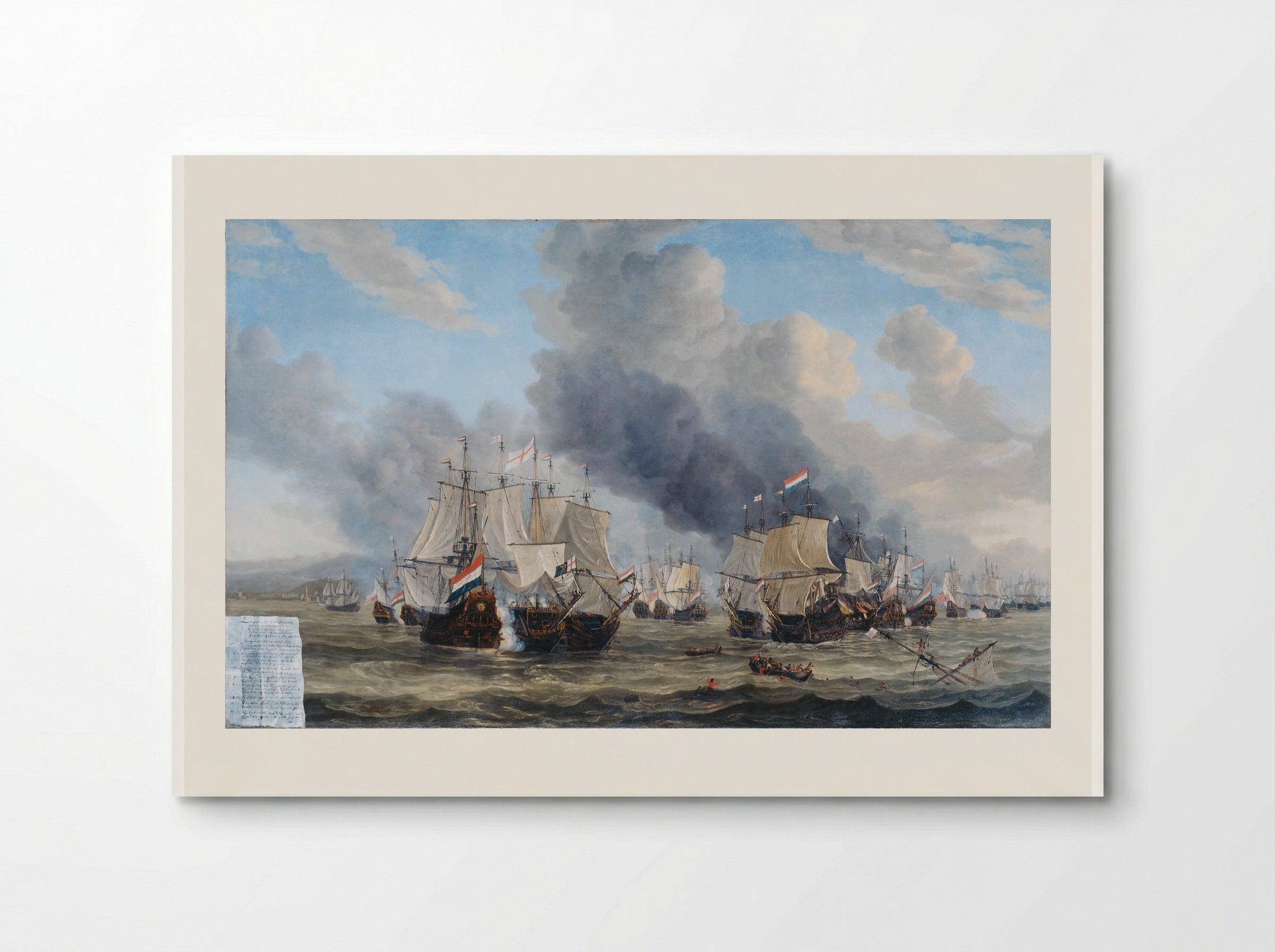 Zeeslag - Reinier Nooms - Poster