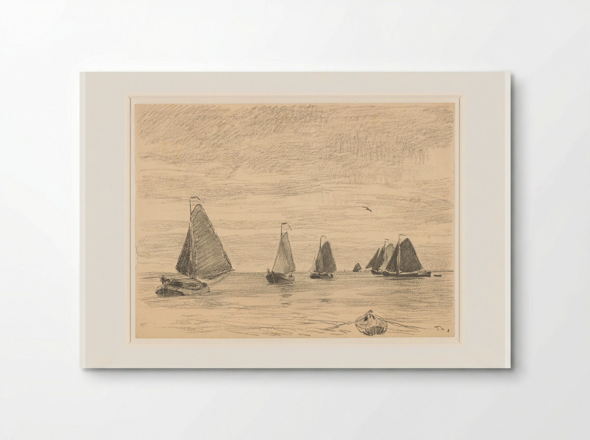 Zeilende Botters - Willem Bastiaan Tholen - Poster