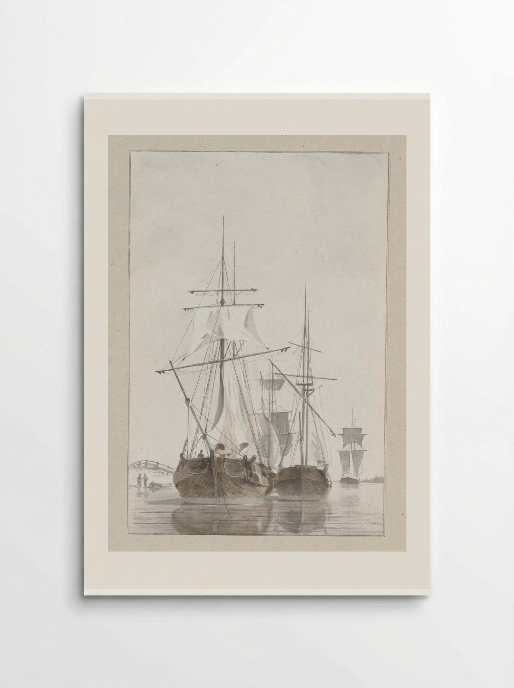 Zeilschip, van achteren gezien - Hendrik Abraham Klinkhamer - Poster