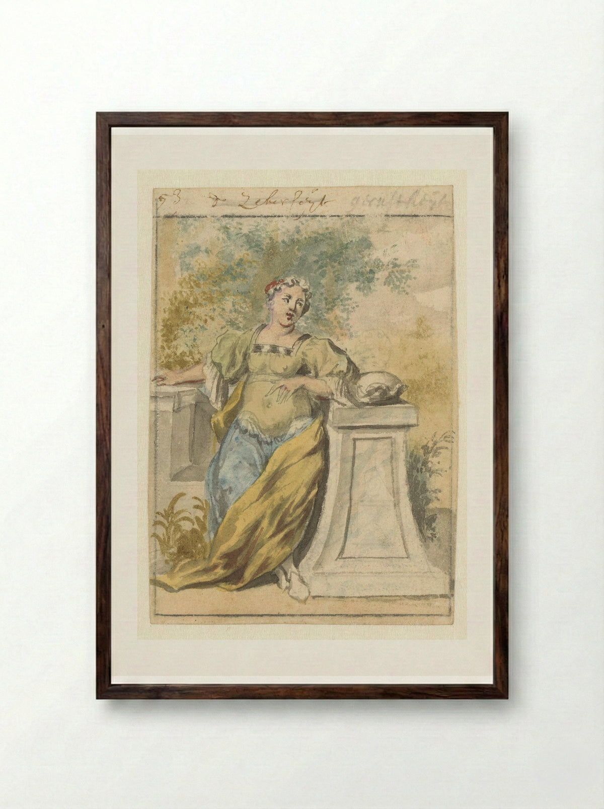 Zekerheid (Certainty) - Pieter van den Berge - Framed Print Dark Wood