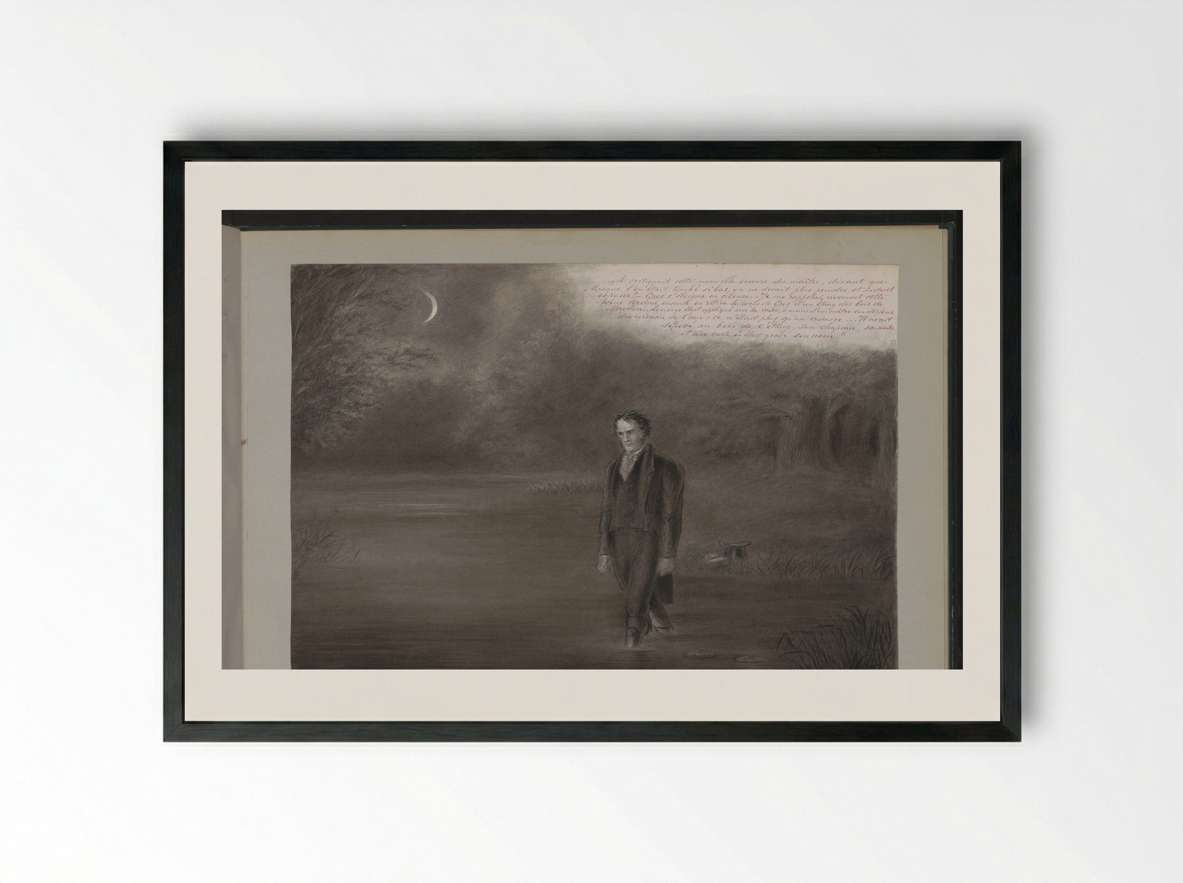 Zelfmoord van Jean-Antoine Gros - Alexander Ver Huell - Framed Print Black