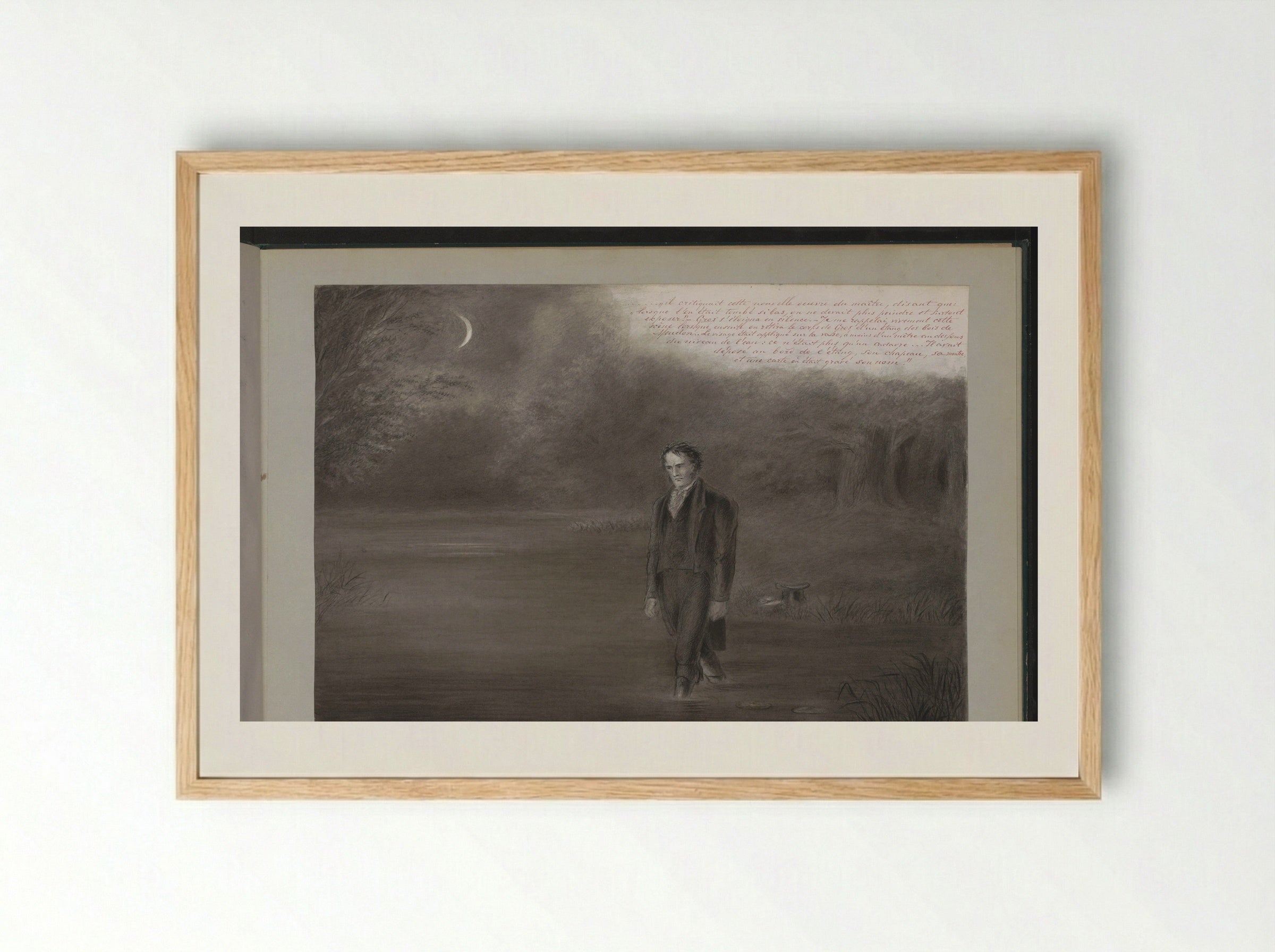 Zelfmoord van Jean-Antoine Gros - Alexander Ver Huell - Framed Print Wood