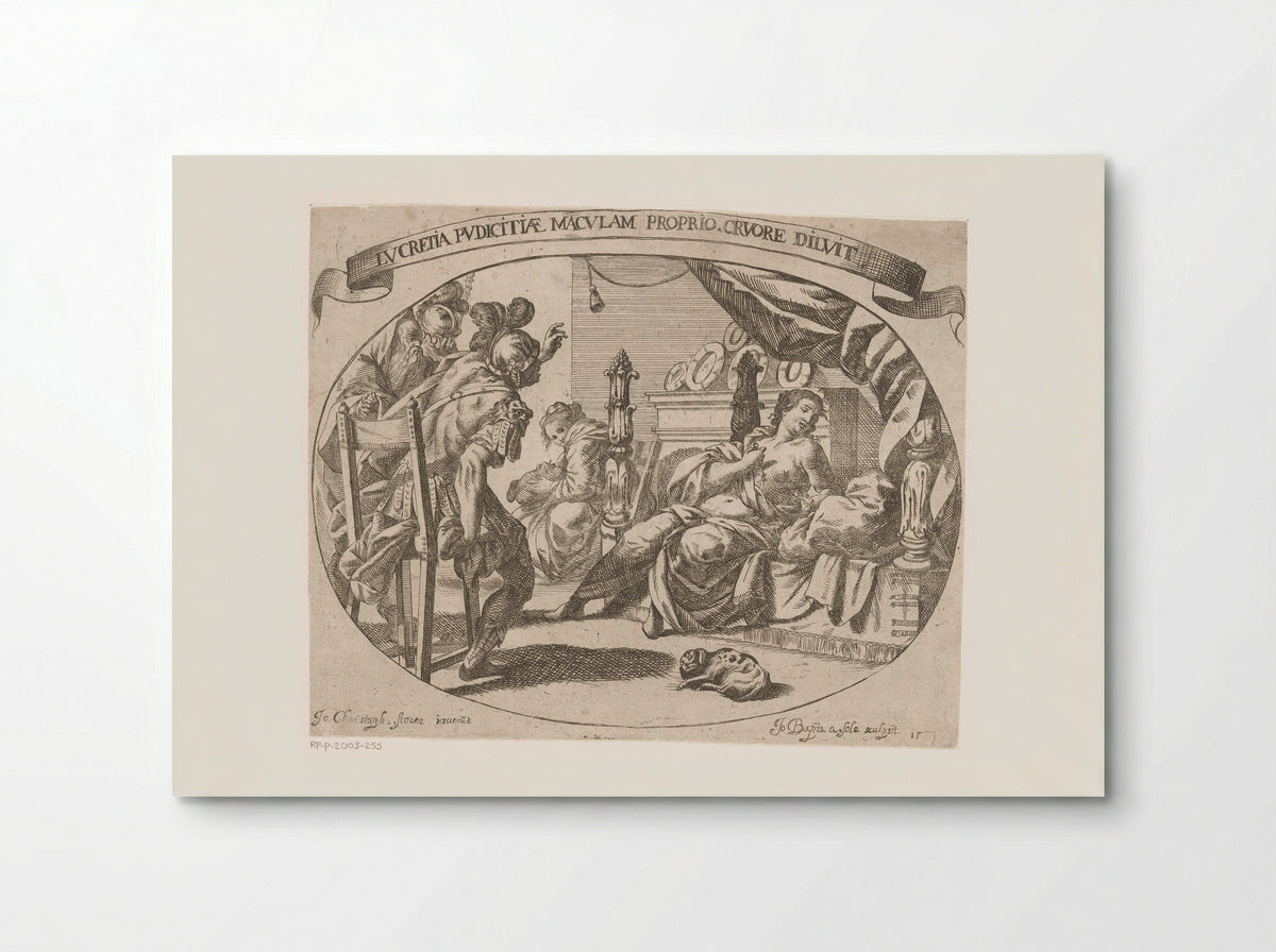 Zelfmoord van Lucretia - Johann Baptist Caspar - Poster