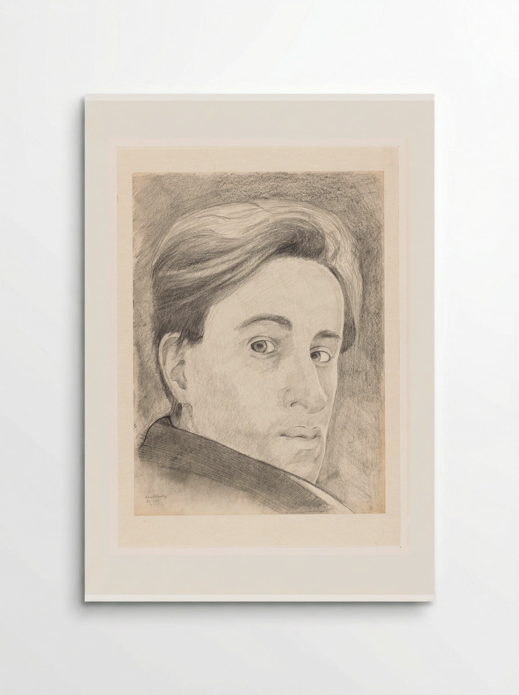 Zelfportret en face - Cor van Teeseling - Poster
