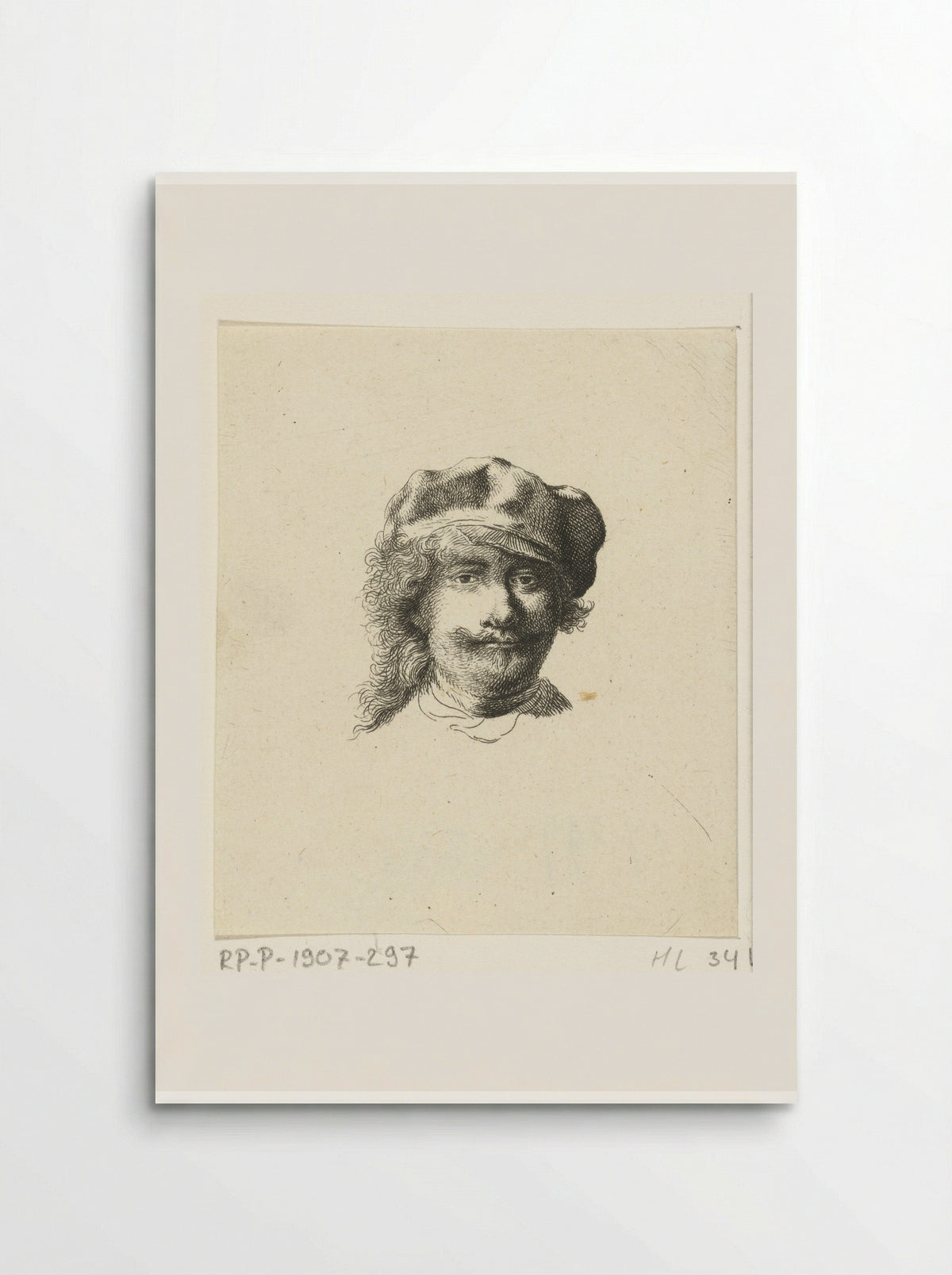 Zelfportret met pet - Ernst Willem Jan Bagelaar - Poster