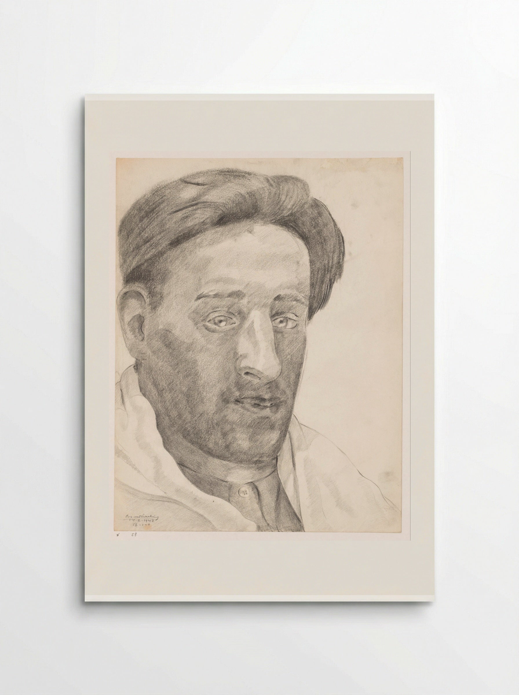 Zelfportret: B-1-1, 14 februari - Cor van Teeseling - Poster