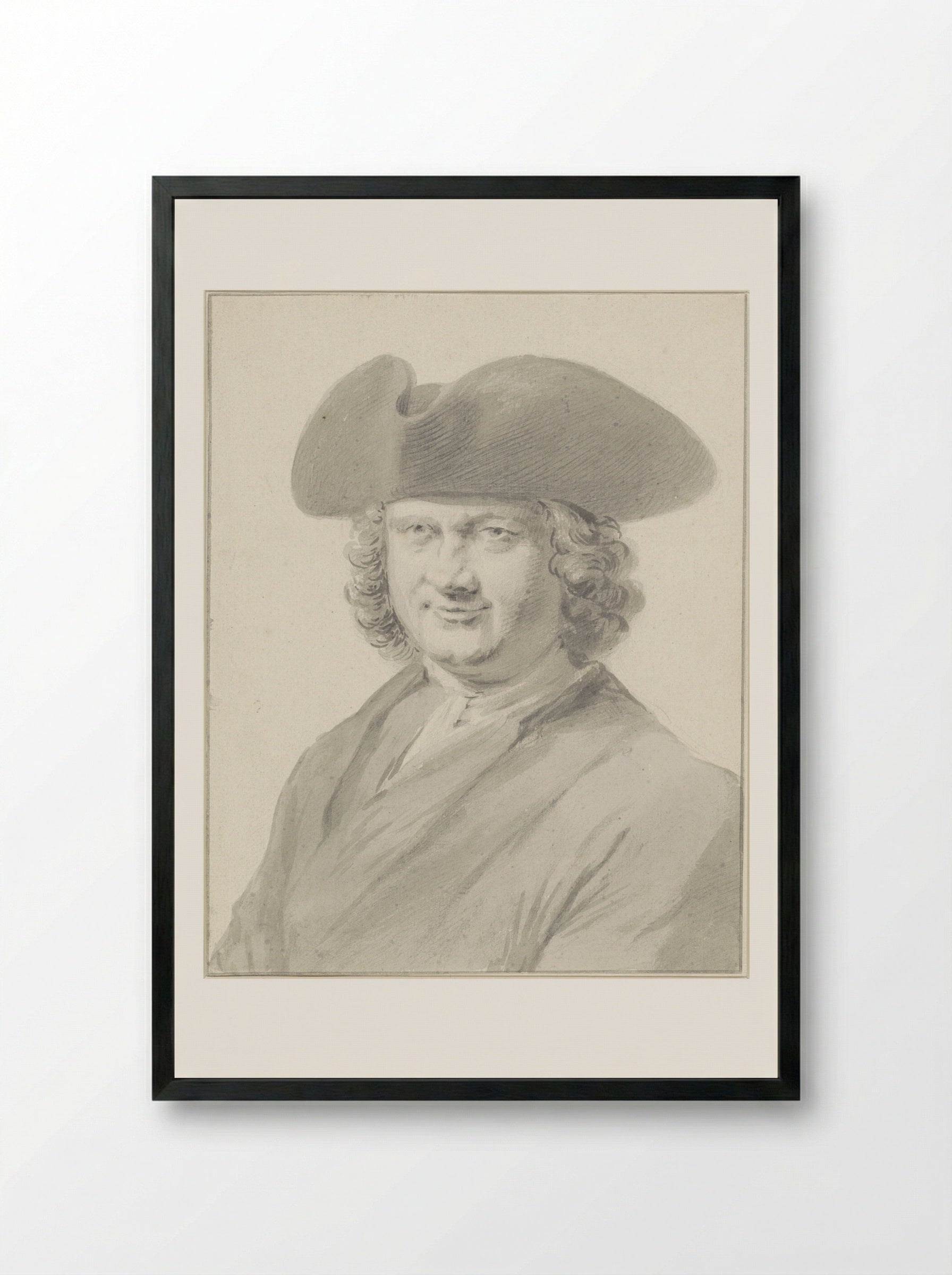 Zelfportret - Cornelis Pronk - Framed Print Black