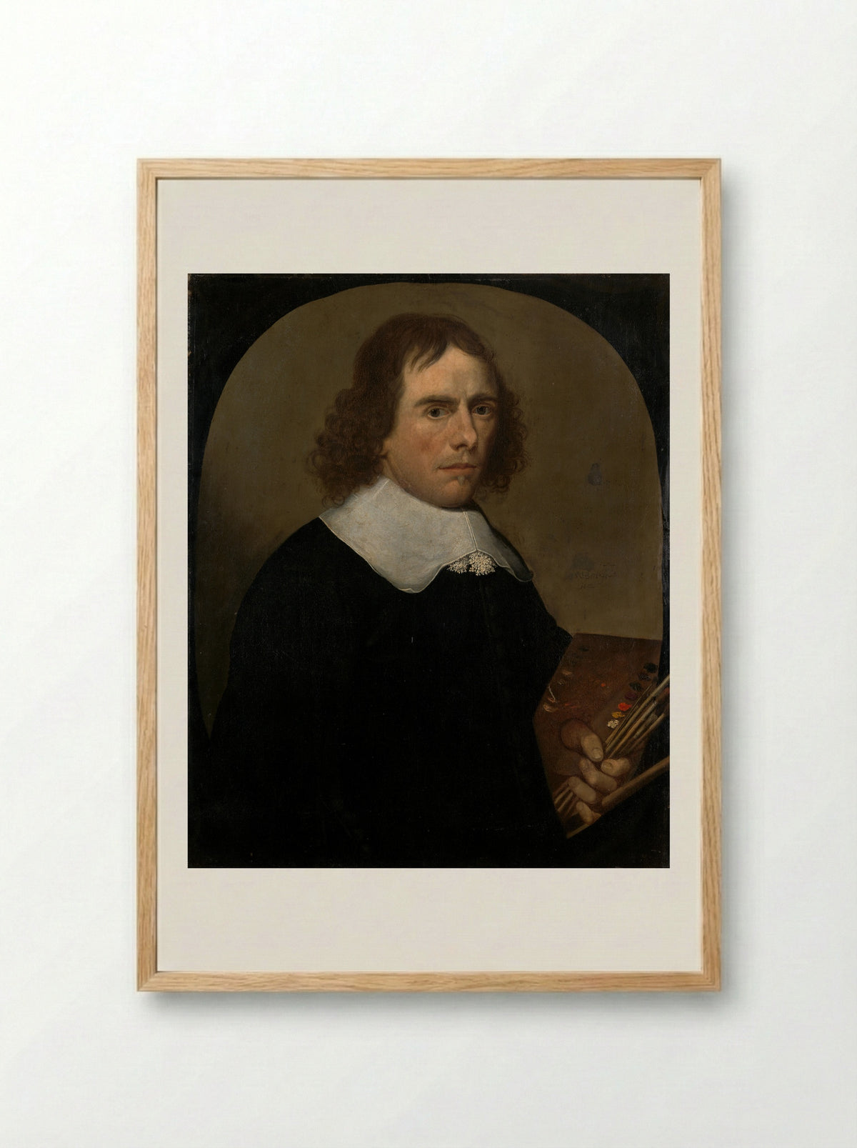 Zelfportret - Cornelis de Beet - Framed Print Wood