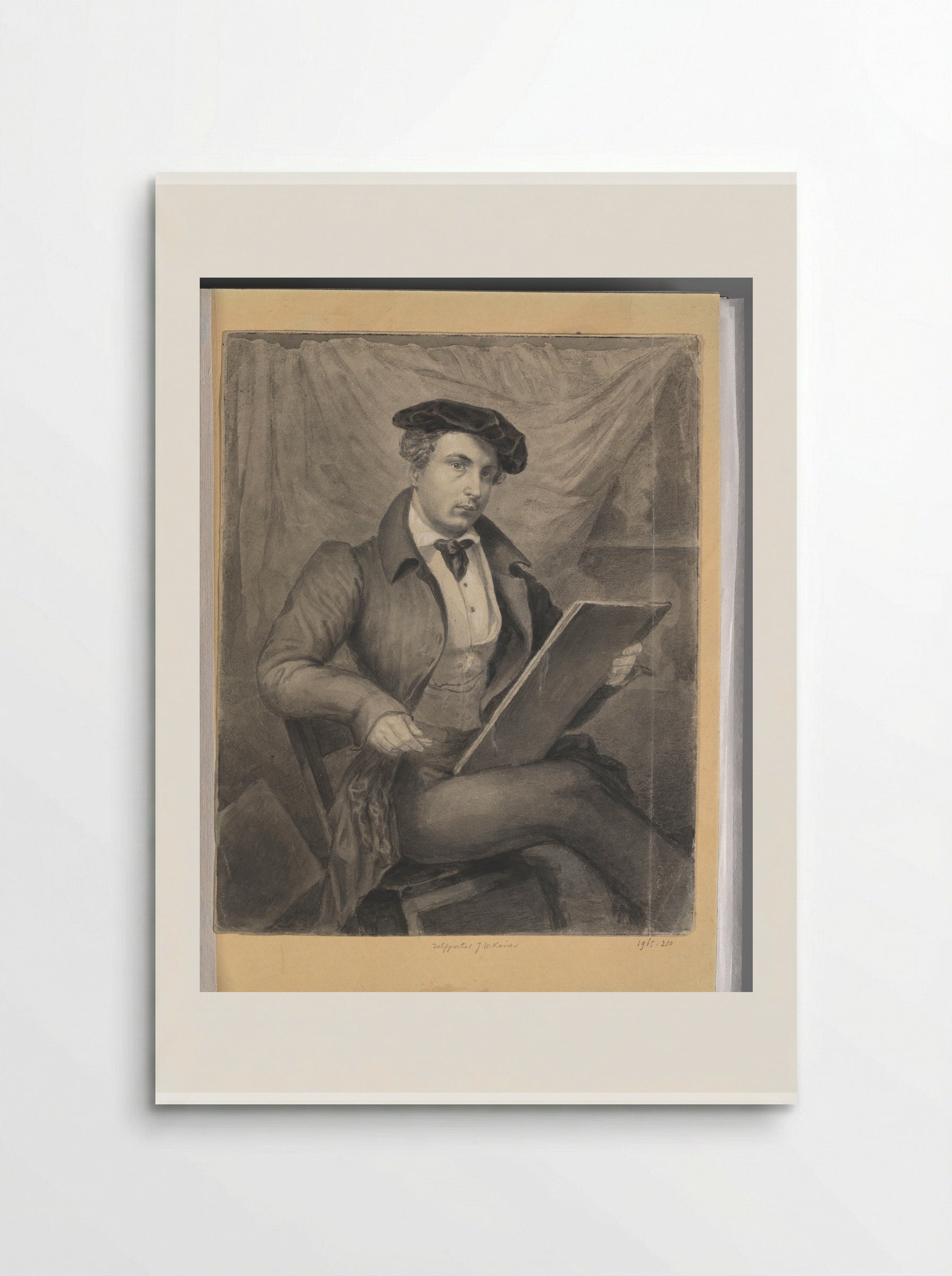 Zelfportret - Johann Wilhelm Kaiser - Poster