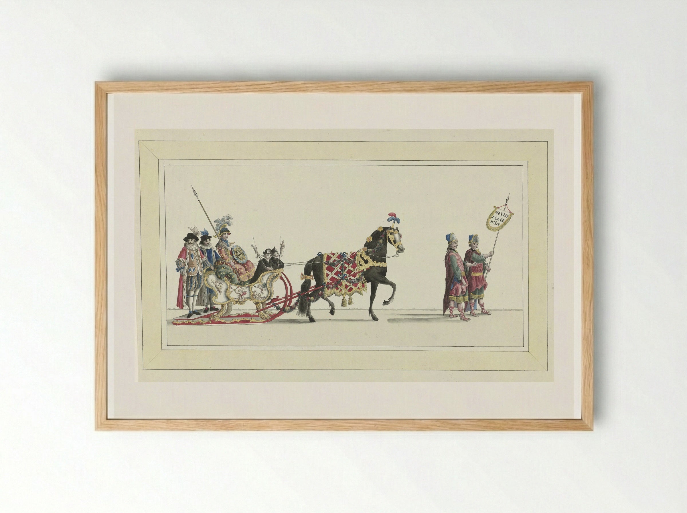 Zevende slede - Abraham Delfos - Framed Print Wood